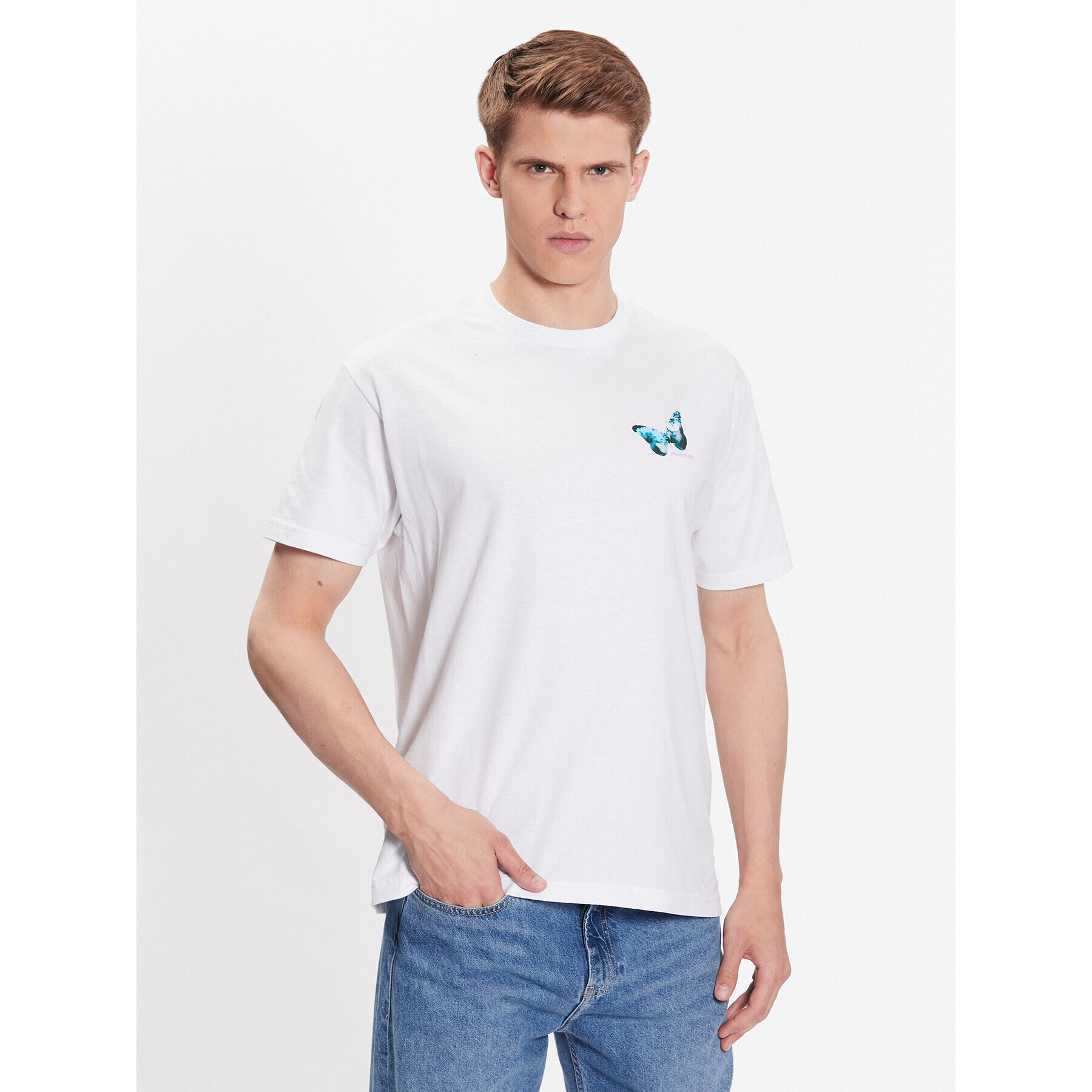 Primitive Тишърт Chroma PAPSP2305 Бял Regular Fit - Pepit.bg