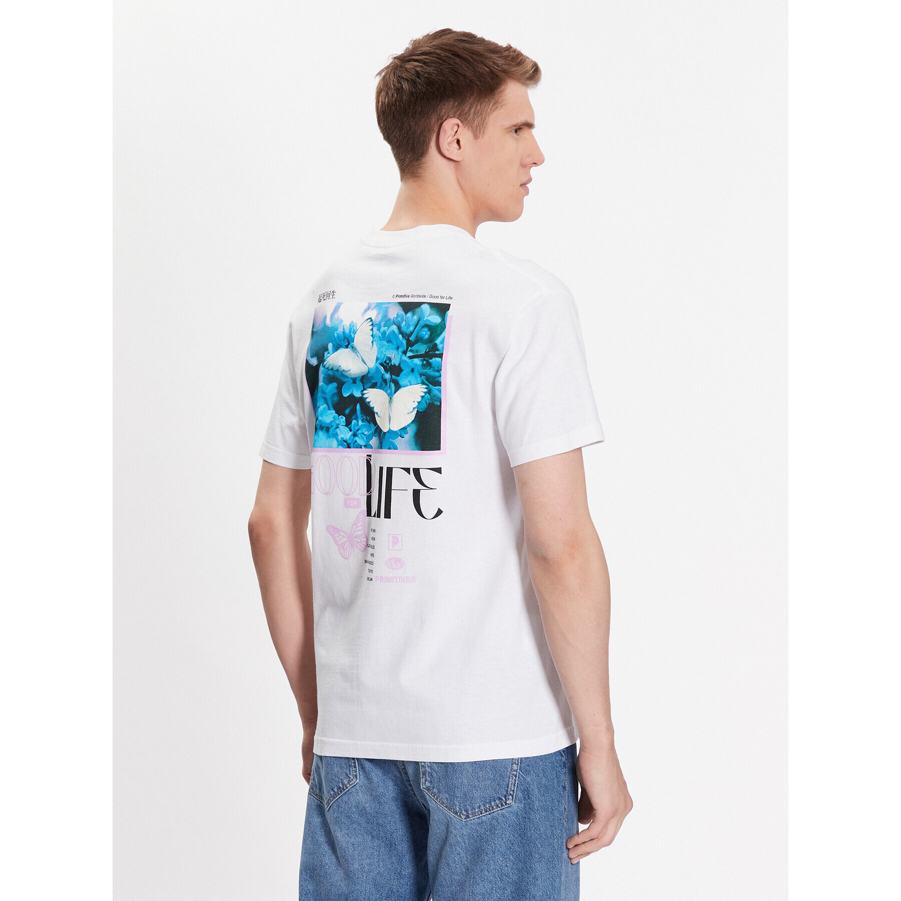 Primitive Тишърт Chroma PAPSP2305 Бял Regular Fit - Pepit.bg