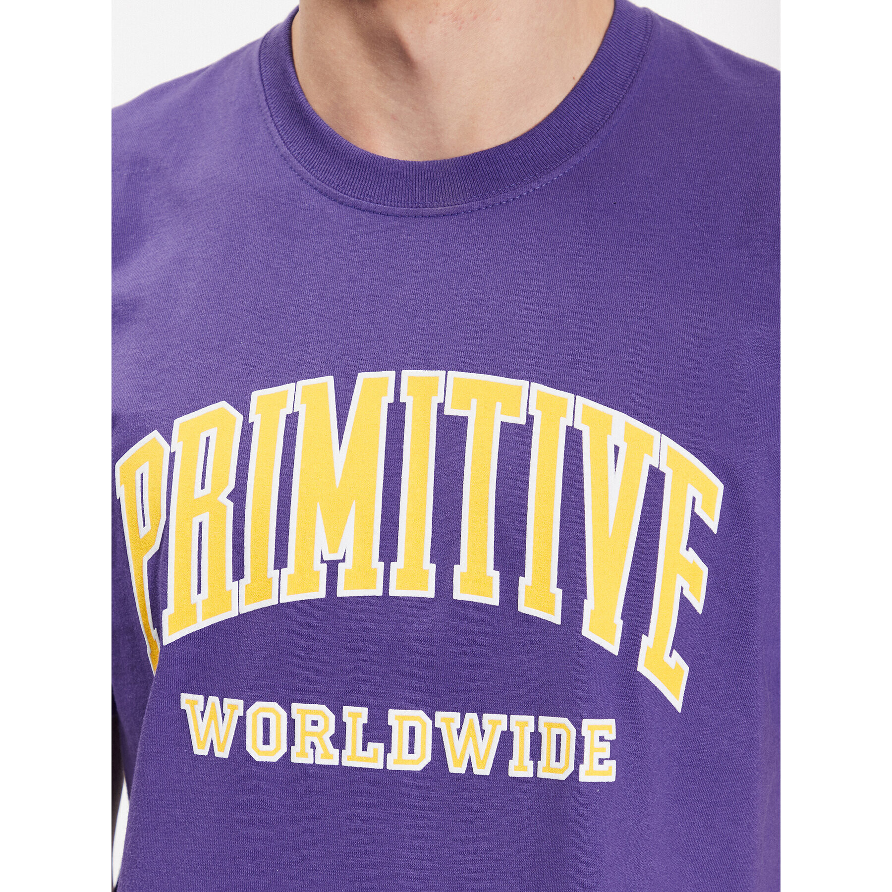 Primitive Тишърт Collegiate Worldwide PAPSP2312 Виолетов Regular Fit - Pepit.bg