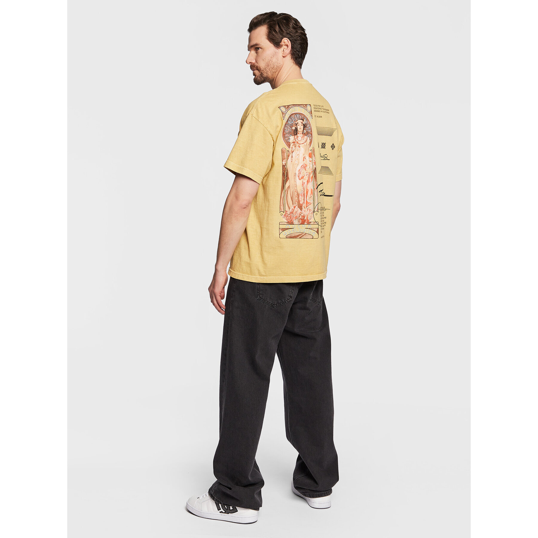 Primitive Тишърт P12678 Жълт Regular Fit - Pepit.bg