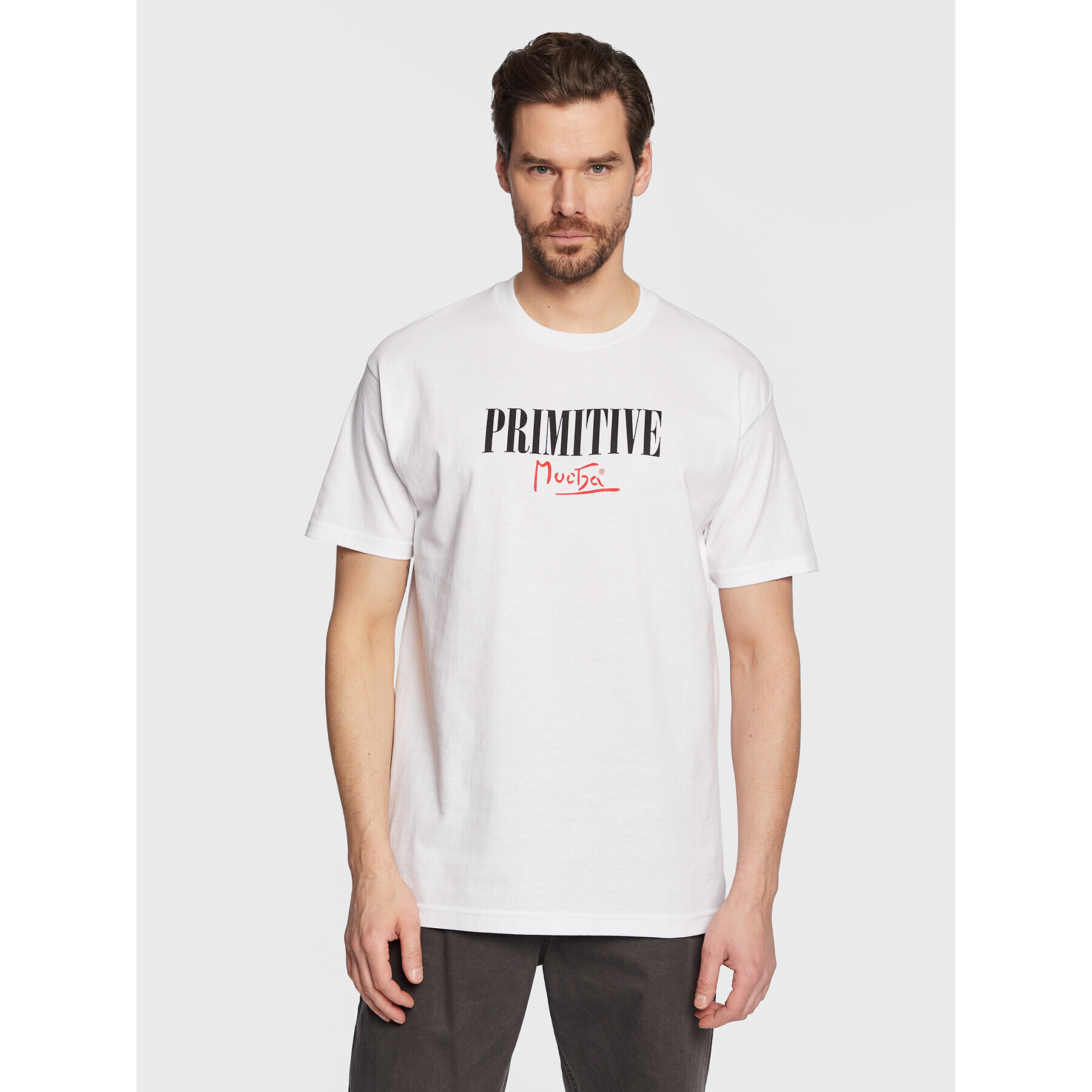 Primitive Тишърт P12684 Бял Regular Fit - Pepit.bg