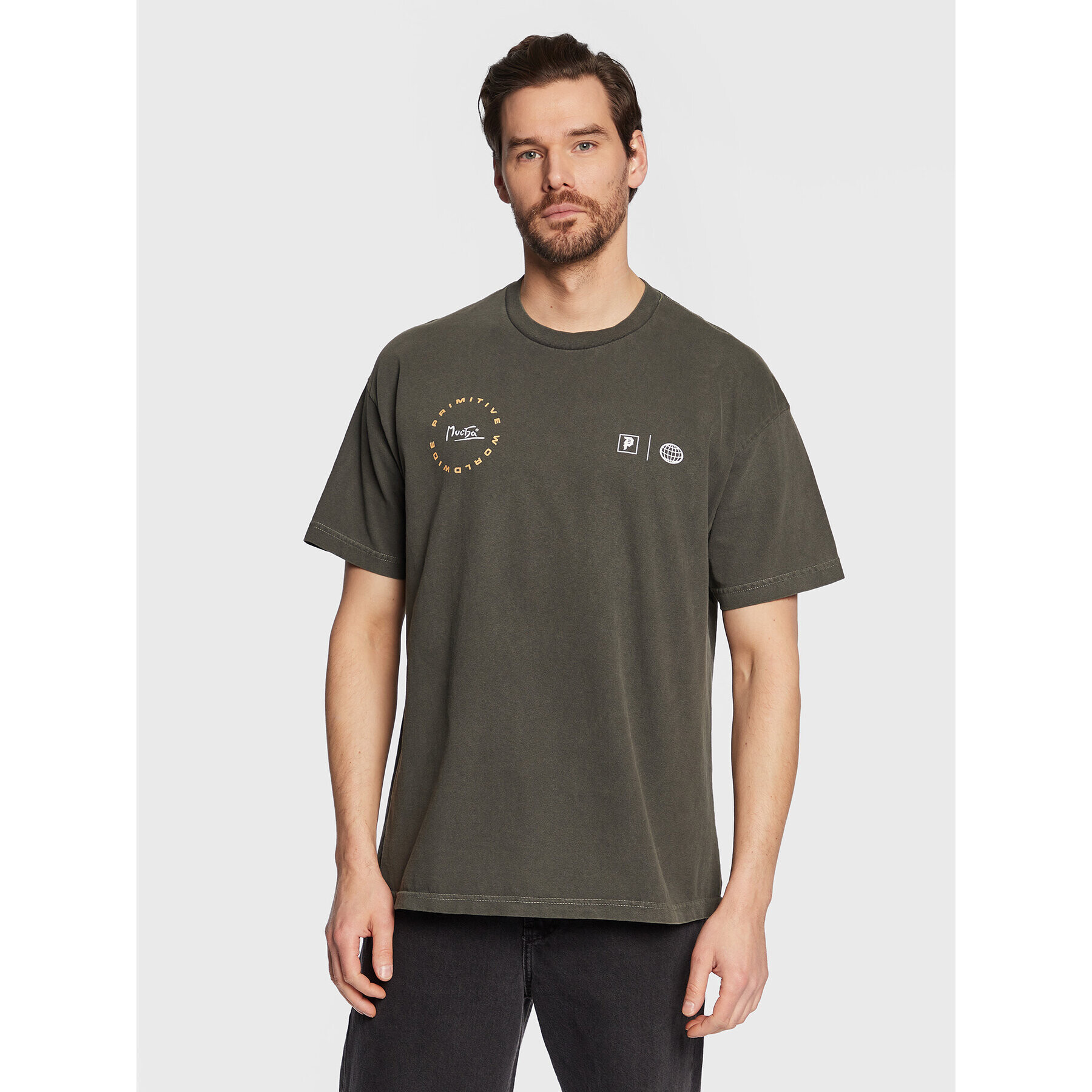 Primitive Тишърт P12688 Каки Regular Fit - Pepit.bg