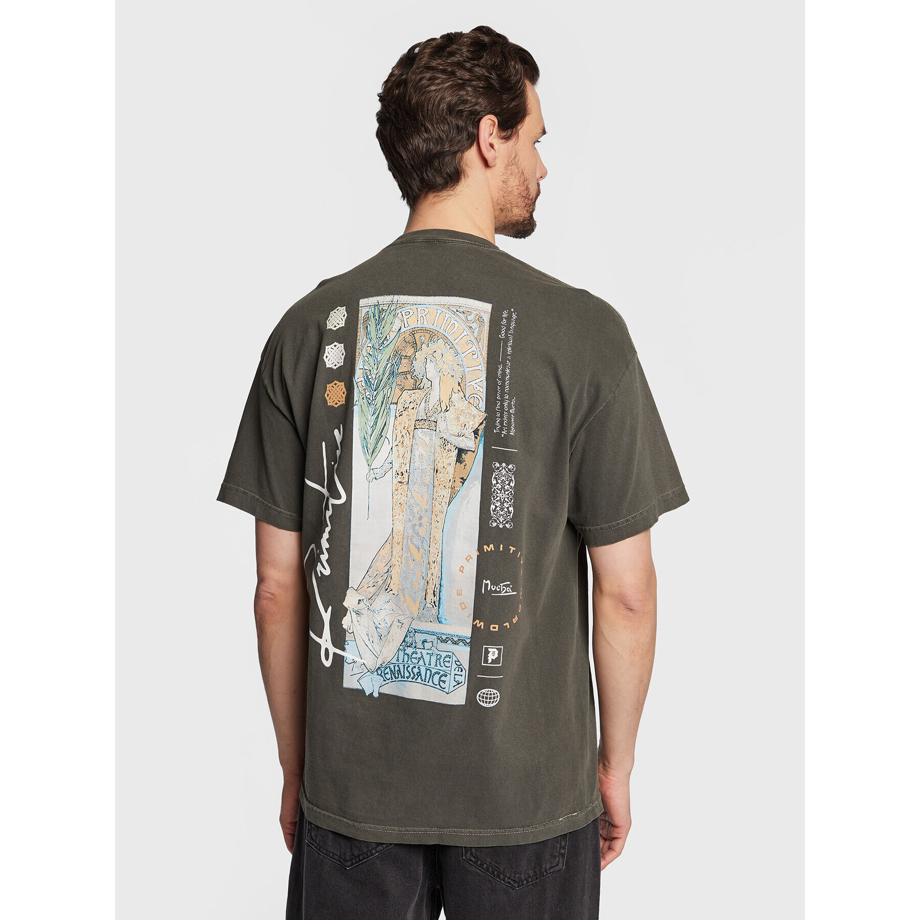 Primitive Тишърт P12688 Каки Regular Fit - Pepit.bg