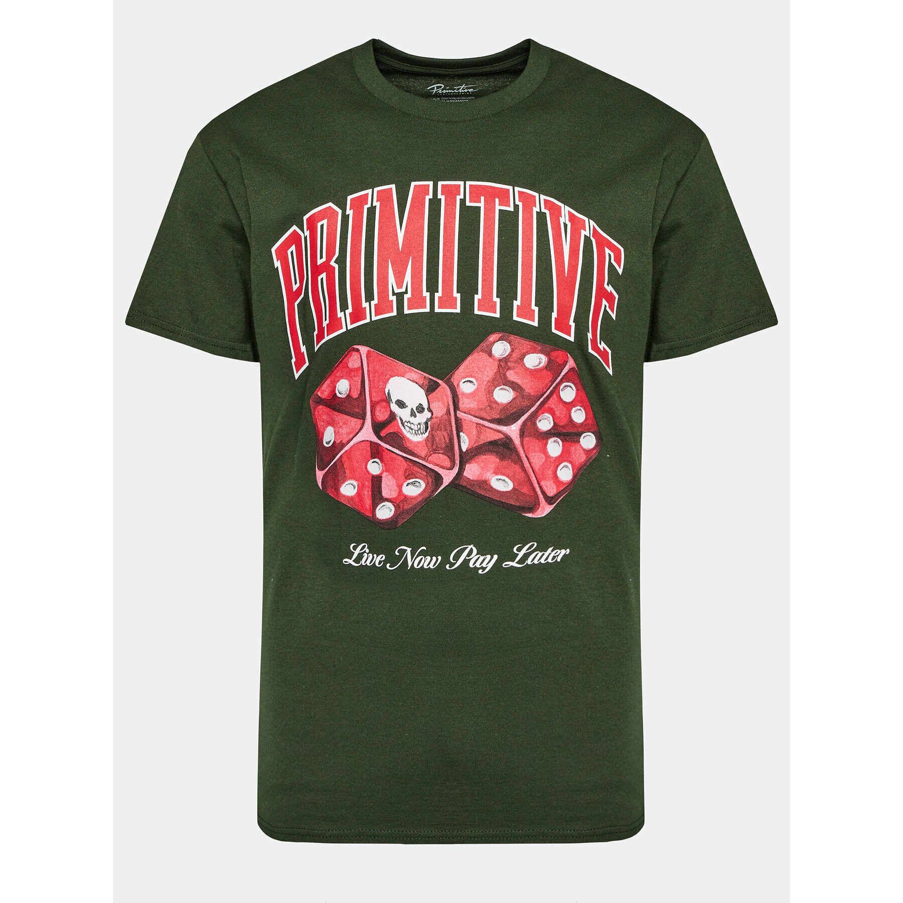 Primitive Тишърт Payday PAPFA2301 Зелен Regular Fit - Pepit.bg