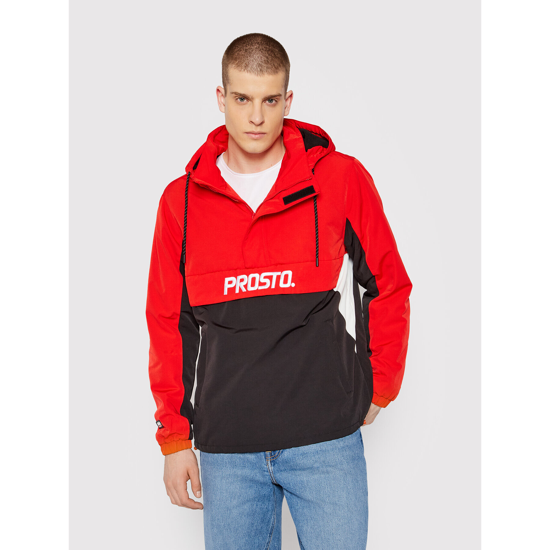 PROSTO. Анорак KLASYK Retrorak 1072 Червен Regular Fit - Pepit.bg