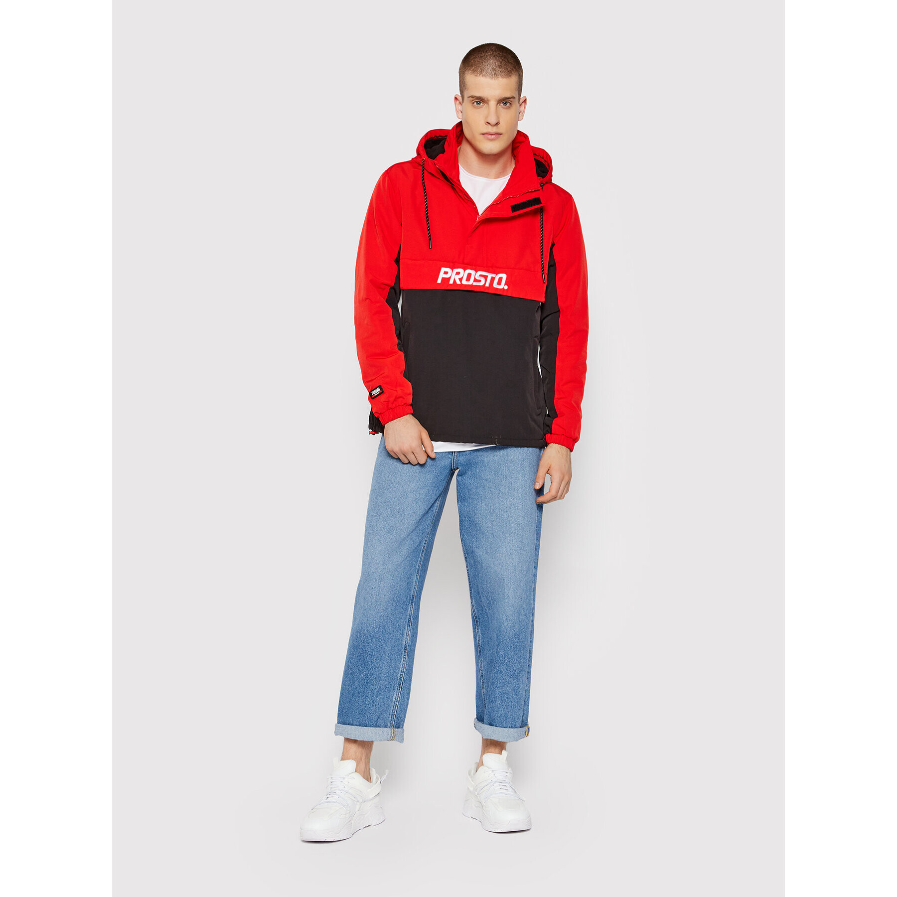 PROSTO. Анорак KLASYK Retrorak 1072 Червен Regular Fit - Pepit.bg