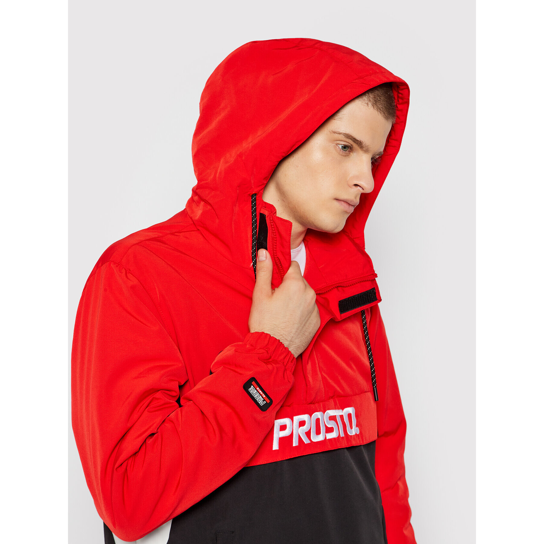 PROSTO. Анорак KLASYK Retrorak 1072 Червен Regular Fit - Pepit.bg