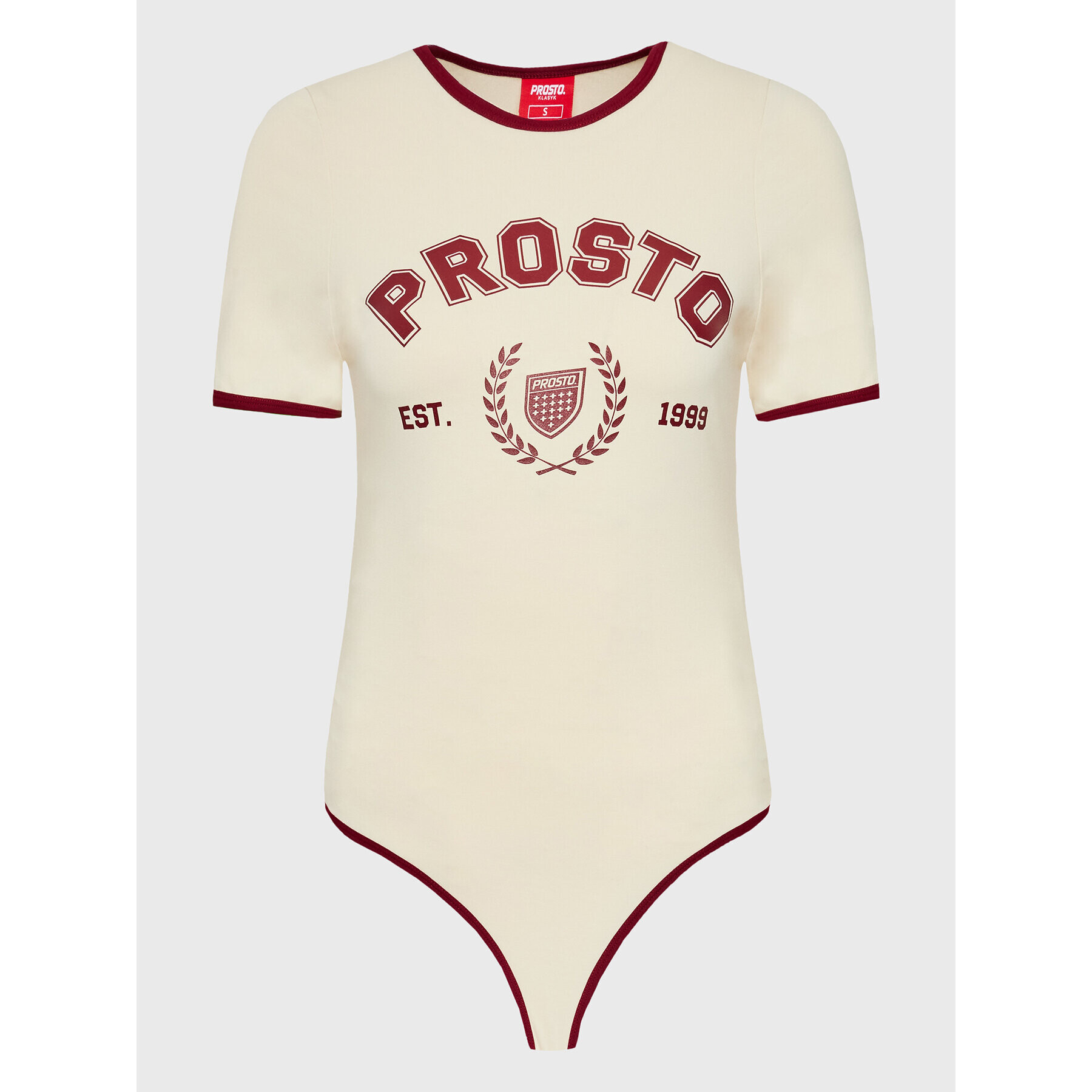 PROSTO. Боди KLASYK Peppe 5011 Бежов Regular Fit - Pepit.bg