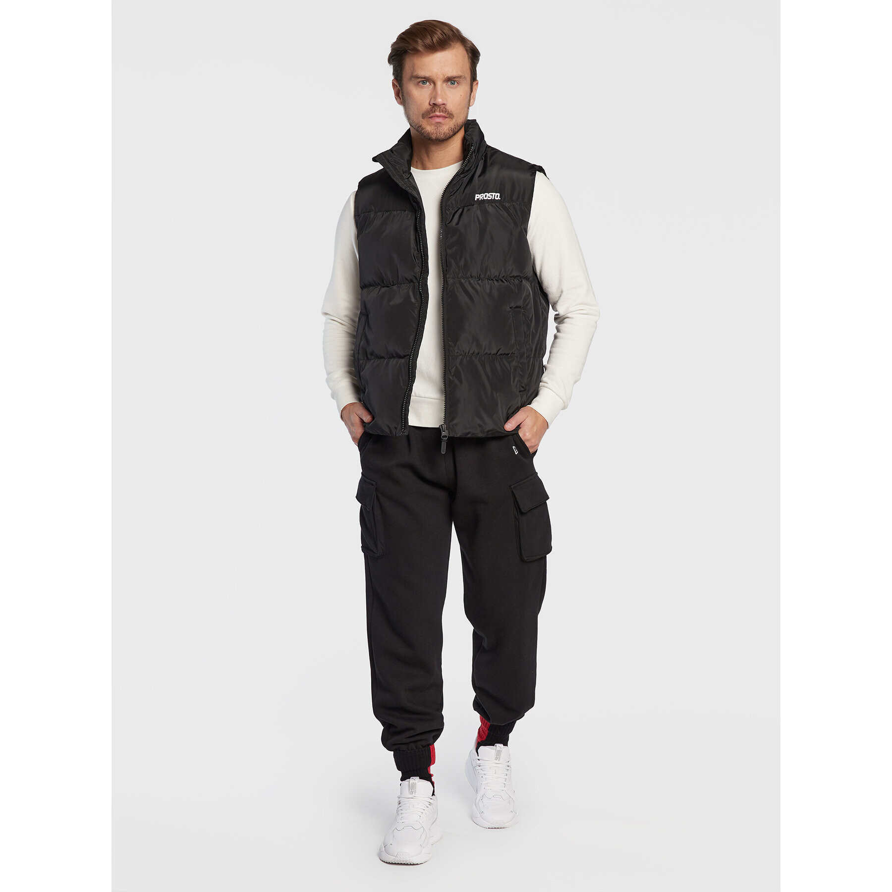 PROSTO. Елек Adamento 1081 Черен Regular Fit - Pepit.bg