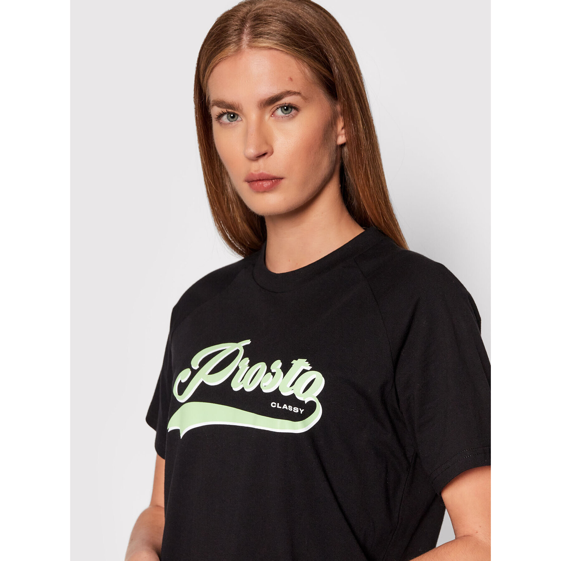 PROSTO. Ежедневна рокля KLASYK Hatba 1041 Черен Regular Fit - Pepit.bg
