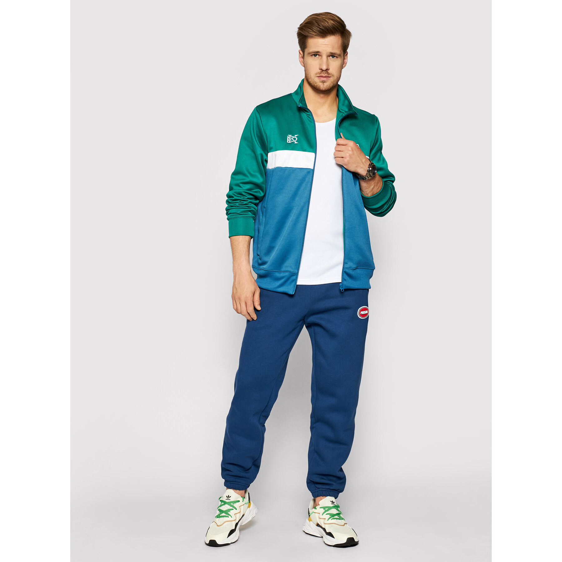 PROSTO. Мъжки топ KLASYK Trevor 4042 Бял Regular Fit - Pepit.bg