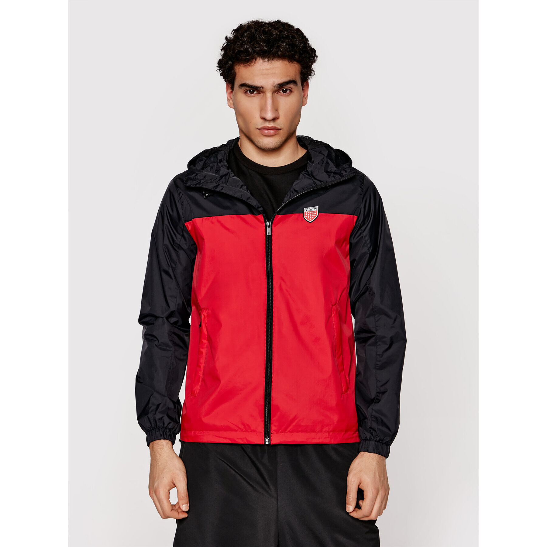 PROSTO. Преходно яке KLASYK Windrunner 1021 Червен Regular Fit - Pepit.bg