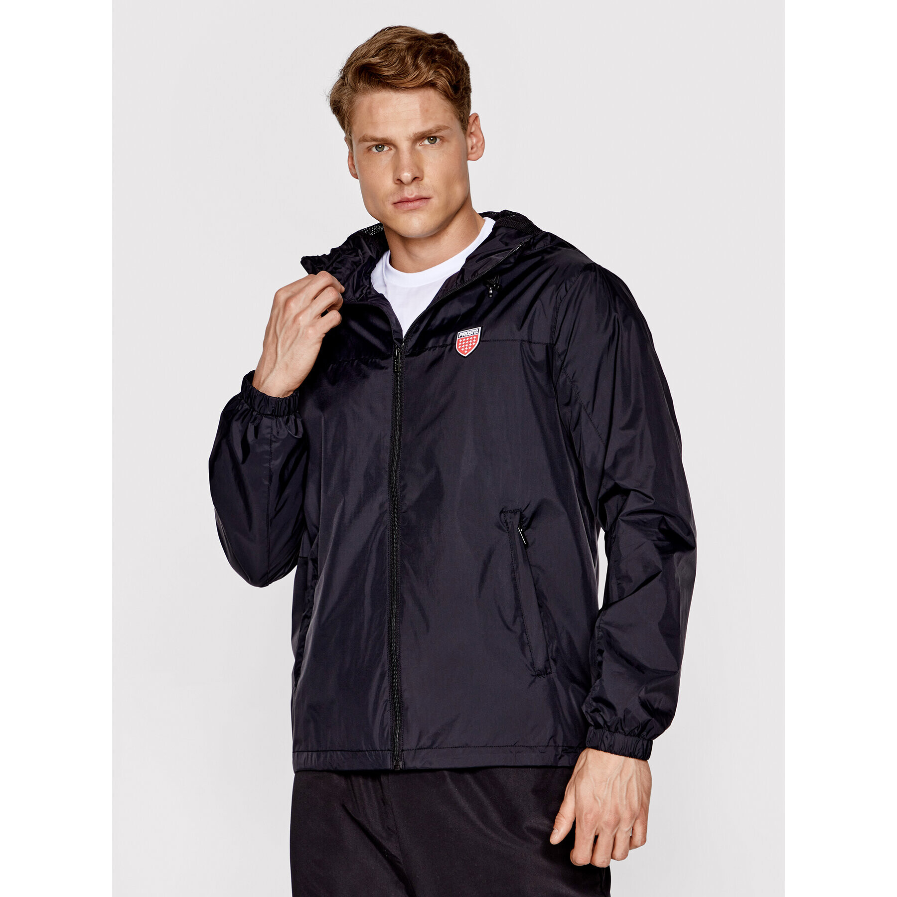 PROSTO. Преходно яке KLASYK Windrunner 1022 Черен Regular Fit - Pepit.bg