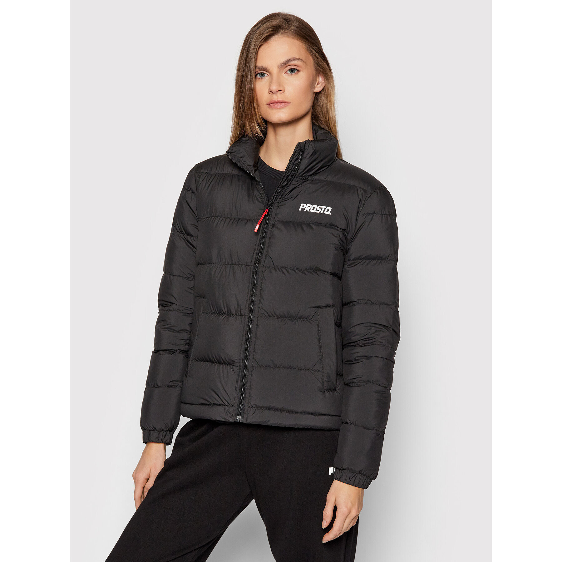 PROSTO. Пухено яке Klasyk Puffy 1011 Черен Regular Fit - Pepit.bg