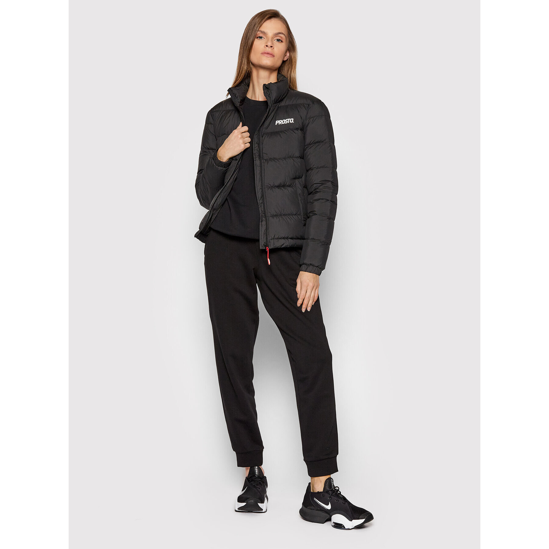 PROSTO. Пухено яке Klasyk Puffy 1011 Черен Regular Fit - Pepit.bg
