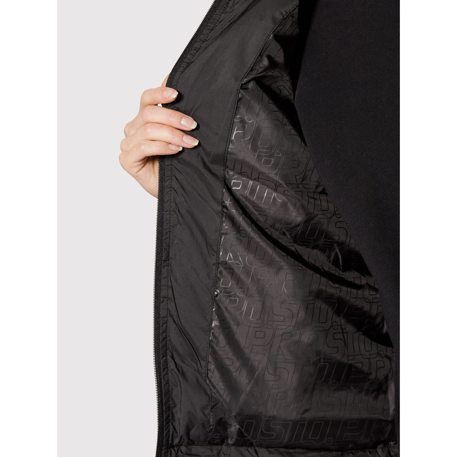 PROSTO. Пухено яке Klasyk Puffy 1011 Черен Regular Fit - Pepit.bg