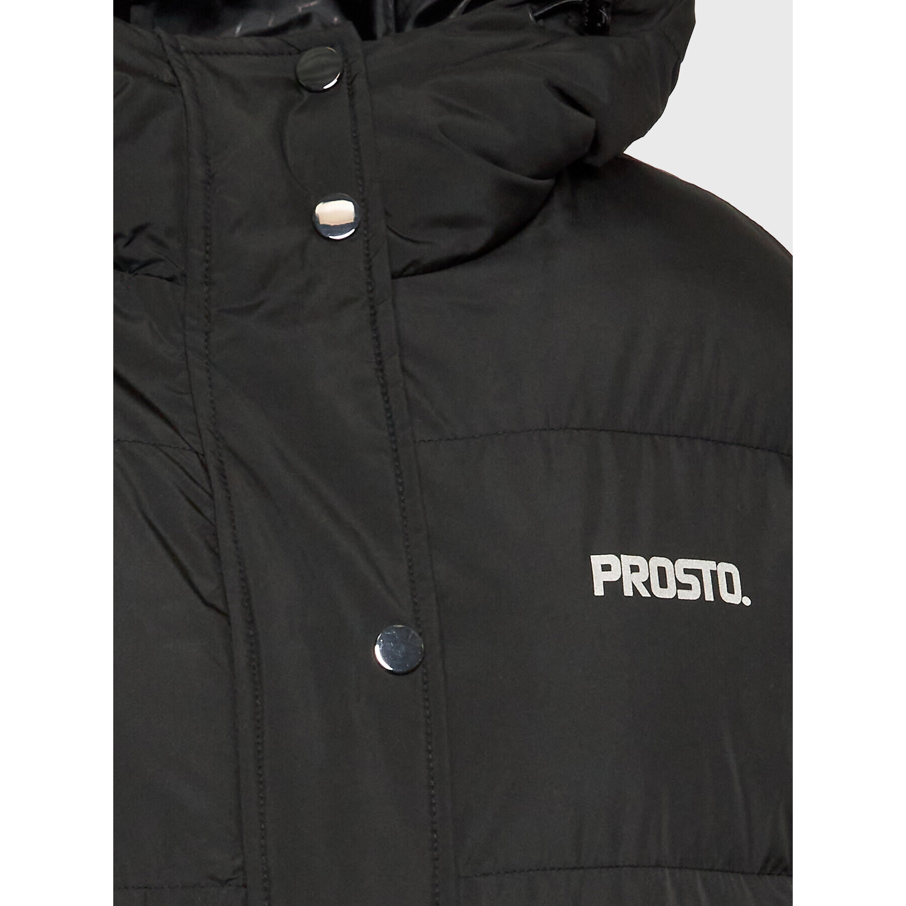 PROSTO. Пухено яке KLASYK Puffa 1081 Черен Regular Fit - Pepit.bg