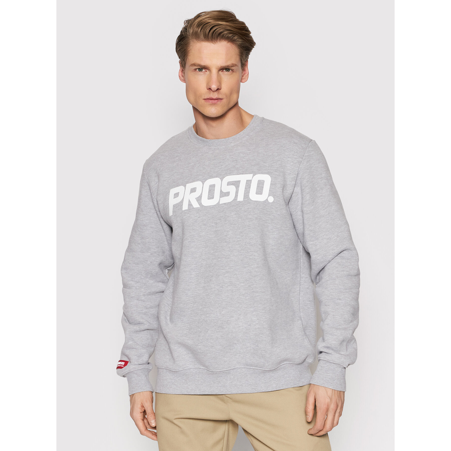 PROSTO. Суитшърт KLASYK Classico 1081 Сив Regular Fit - Pepit.bg