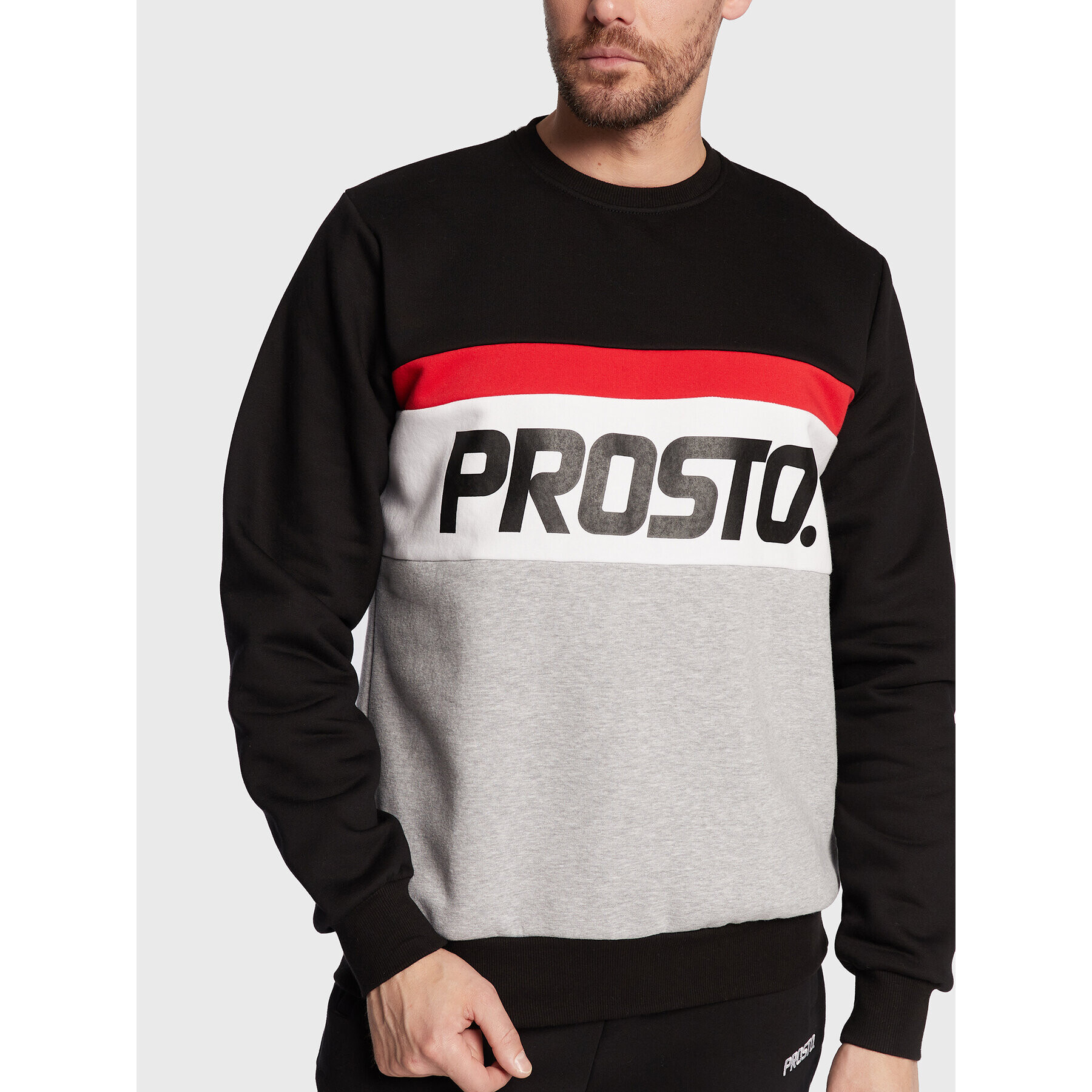 PROSTO. Суитшърт KLASYK Edore 1062 Сив Regular Fit - Pepit.bg