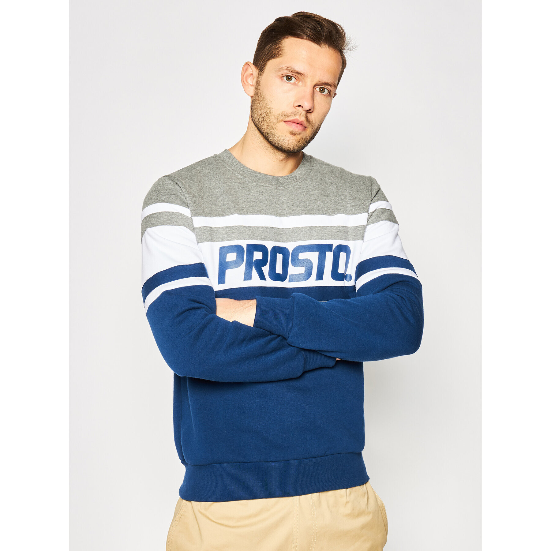 PROSTO. Суитшърт KLASYK Expose 8738 Цветен Regular Fit - Pepit.bg