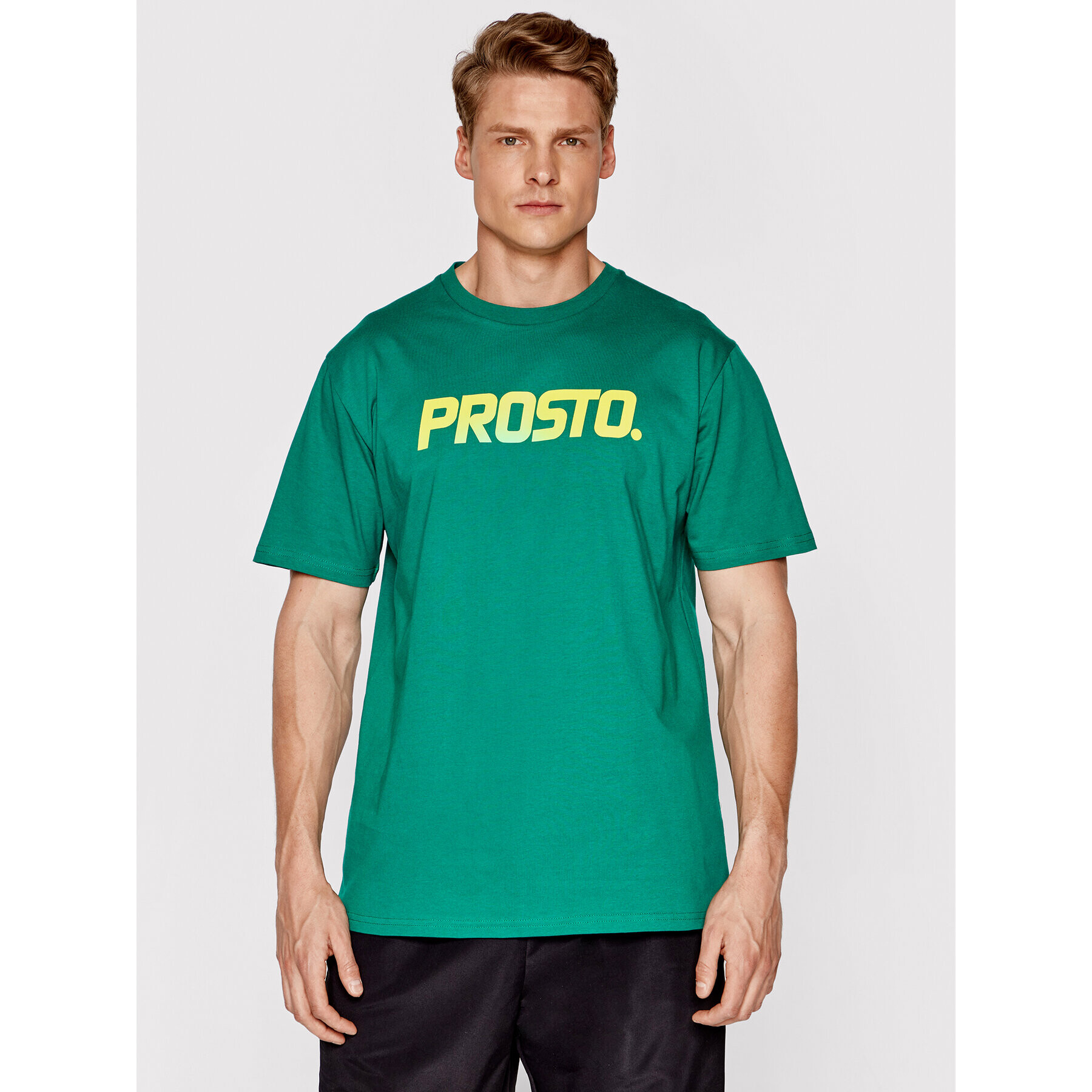 PROSTO. Тишърт 1133 Зелен Regular Fit - Pepit.bg