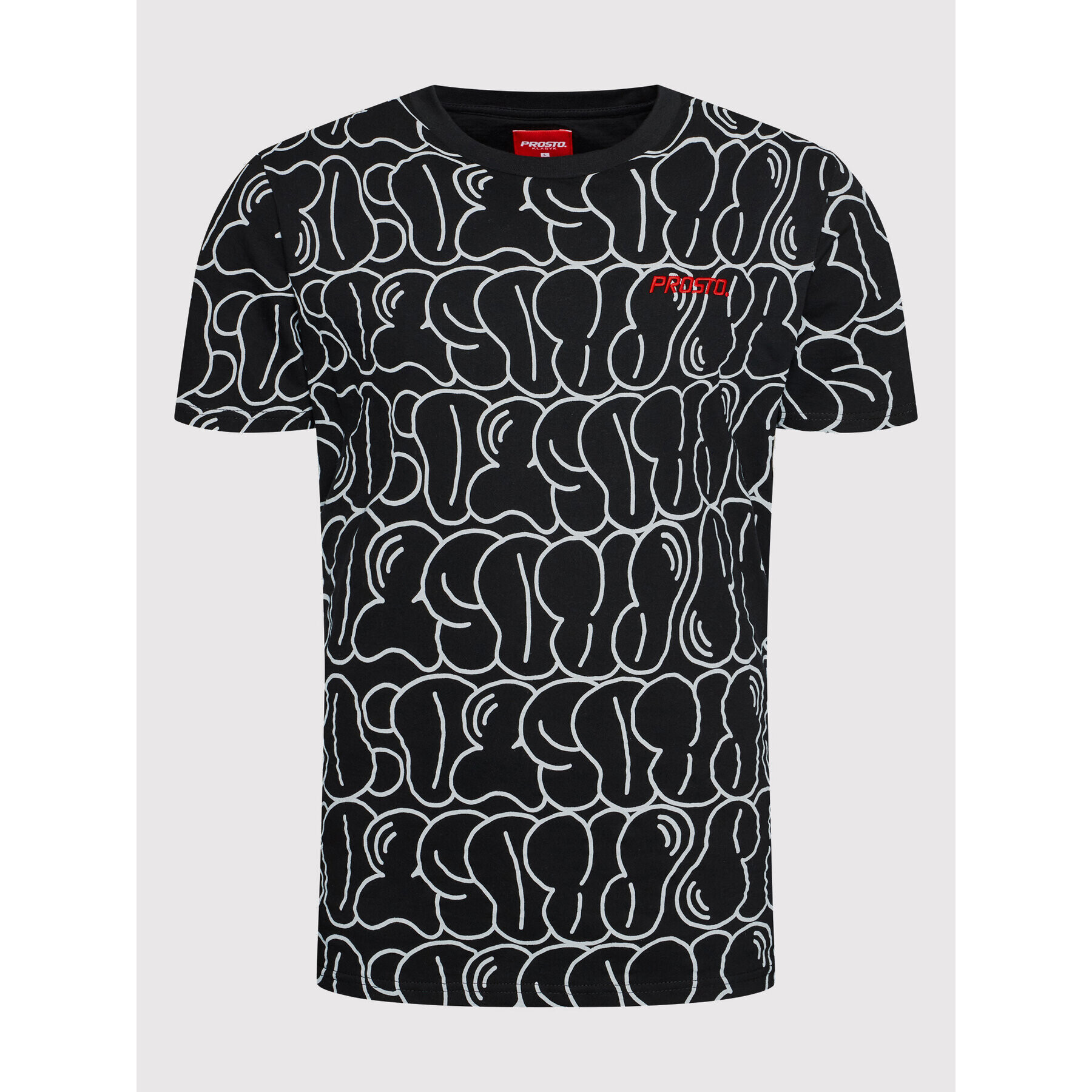 PROSTO. Тишърт KLASYK Baggy 1162 Черен Regular Fit - Pepit.bg