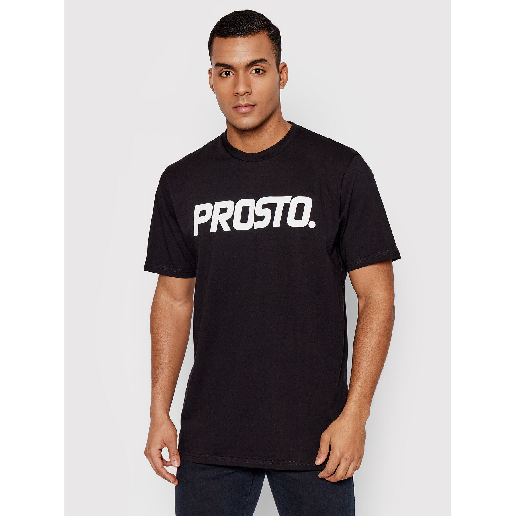 PROSTO. Тишърт KLASYK Classic 1025 Черен Regular Fit - Pepit.bg