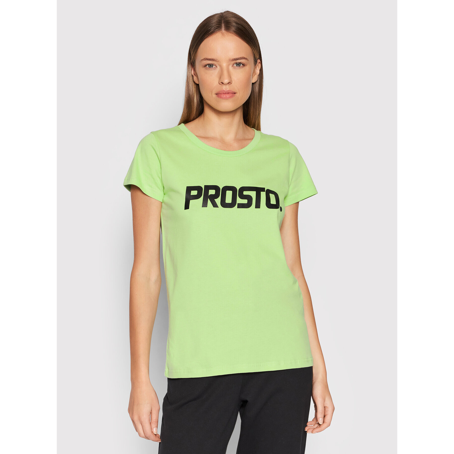 PROSTO. Тишърт KLASYK Classy 1025 Зелен Regular Fit - Pepit.bg