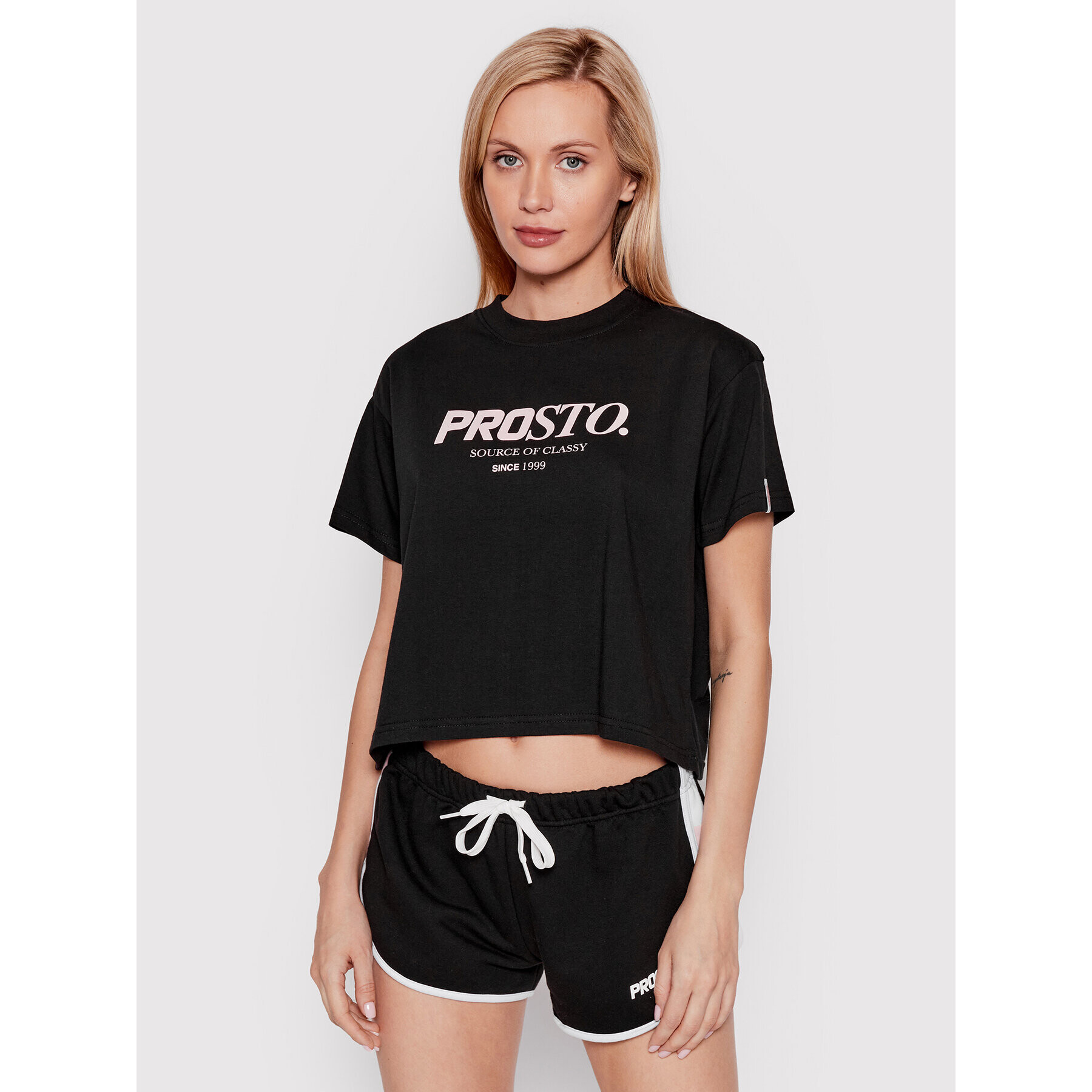 PROSTO. Тишърт KLASYK Deny 1031 Черен Relaxed Fit - Pepit.bg