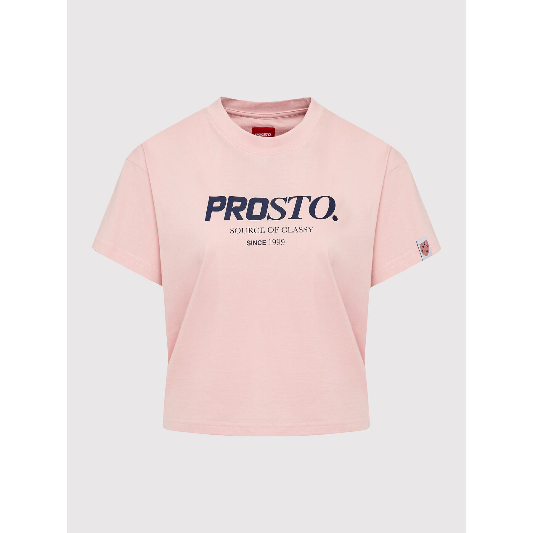 PROSTO. Тишърт KLASYK Deny 1034 Розов Relaxed Fit - Pepit.bg