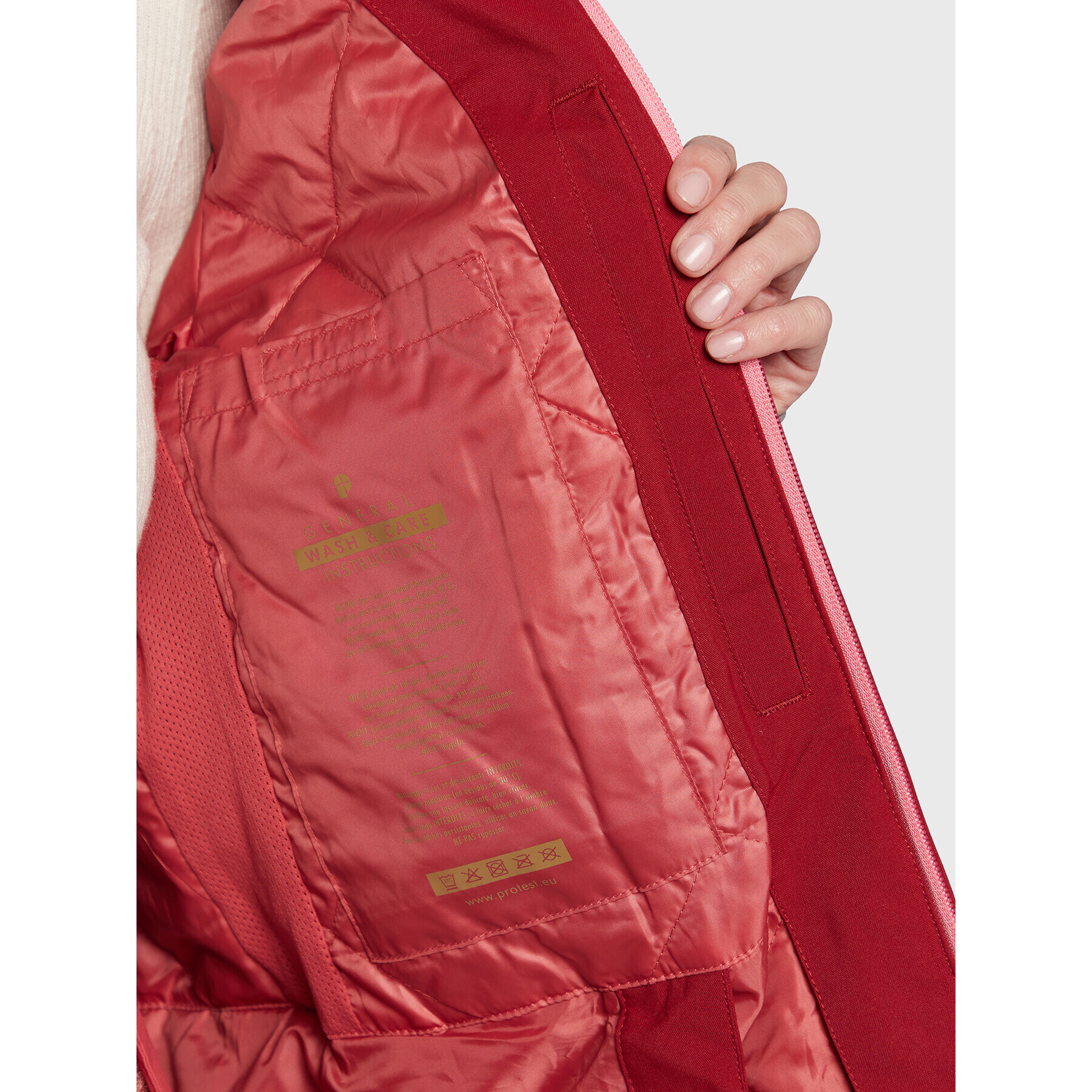 Protest Скиорско яке Baow P6611522 Червен Regular Fit - Pepit.bg