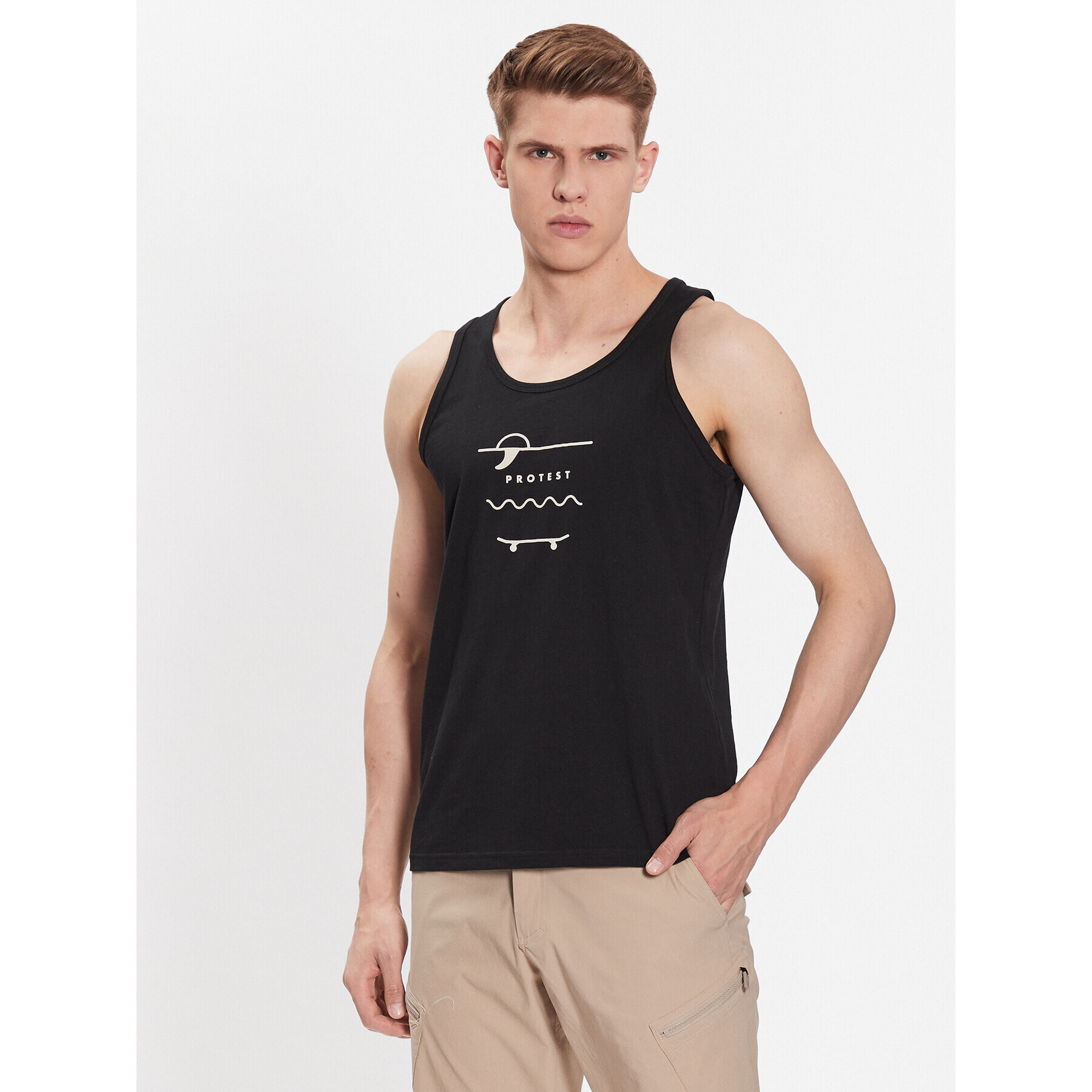Protest Тишърт Dinchi 1712831 Черен Regular Fit - Pepit.bg
