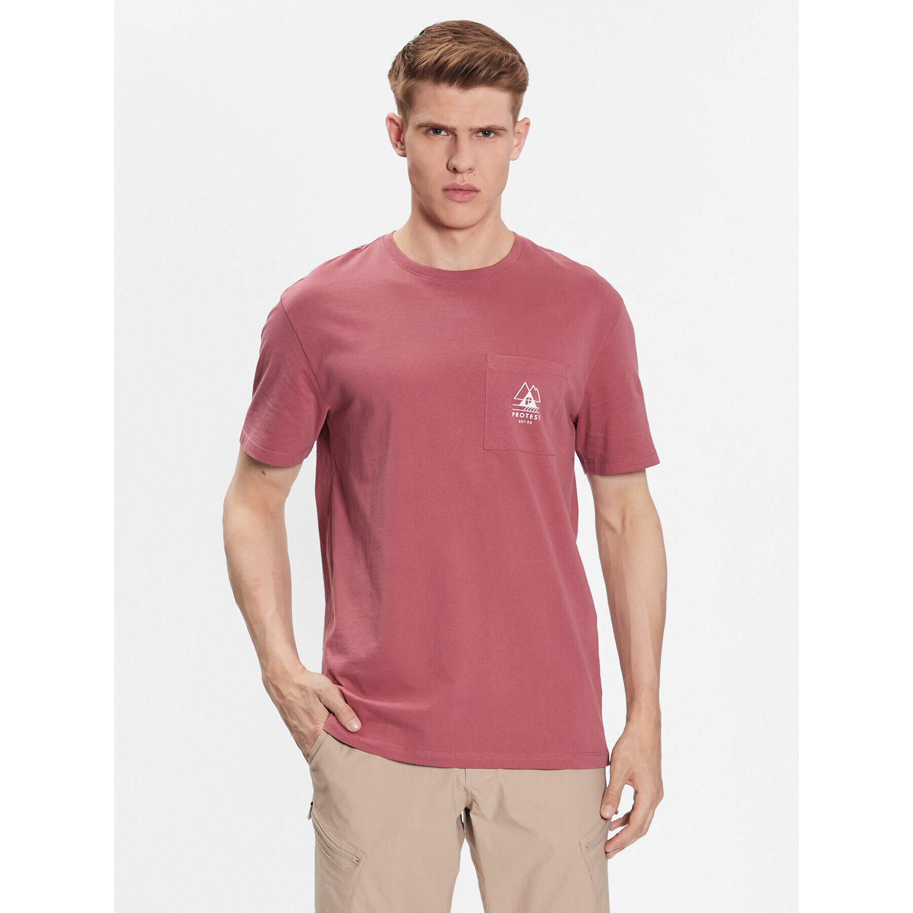Protest Тишърт Isiah 1798400 Червен Loose Fit - Pepit.bg