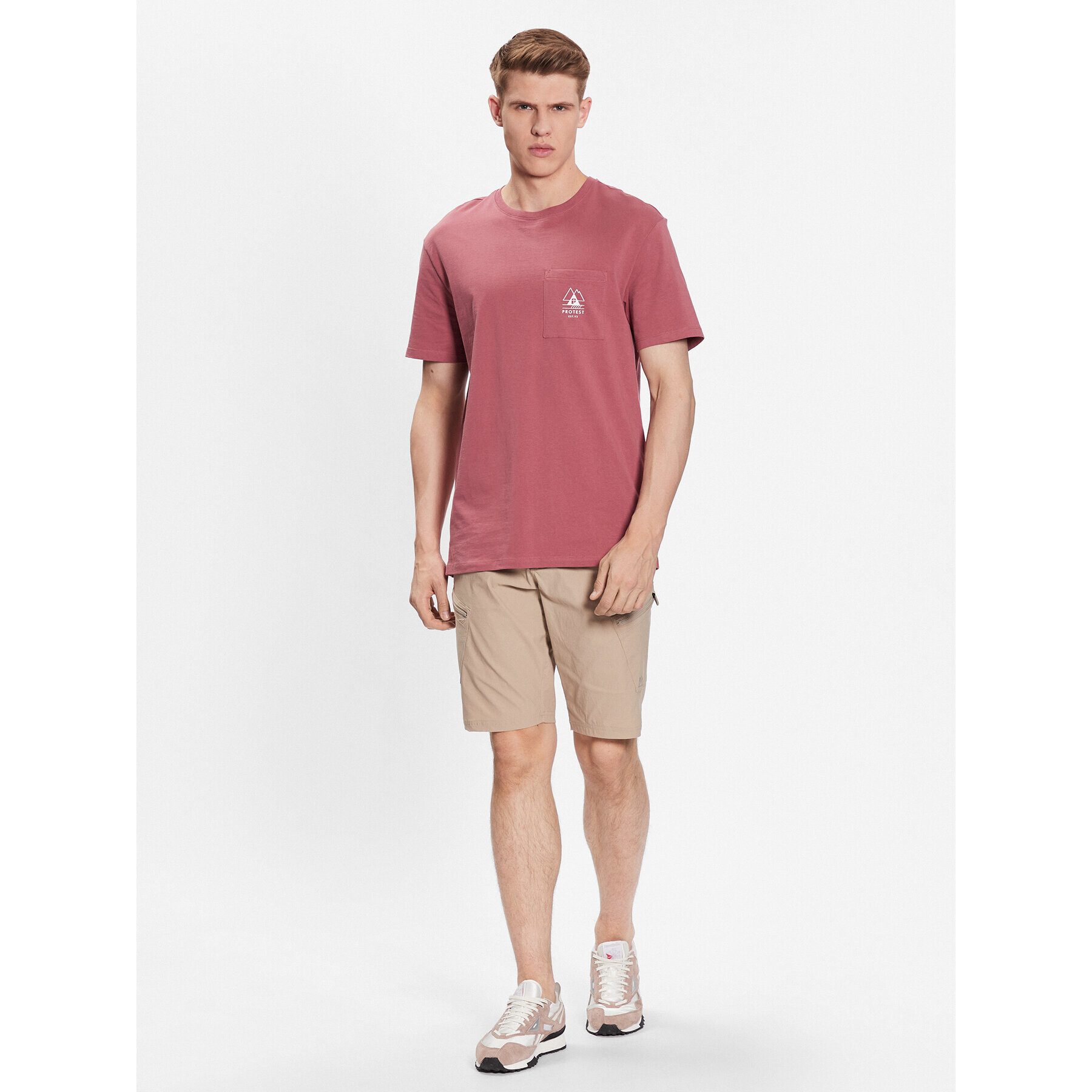 Protest Тишърт Isiah 1798400 Червен Loose Fit - Pepit.bg