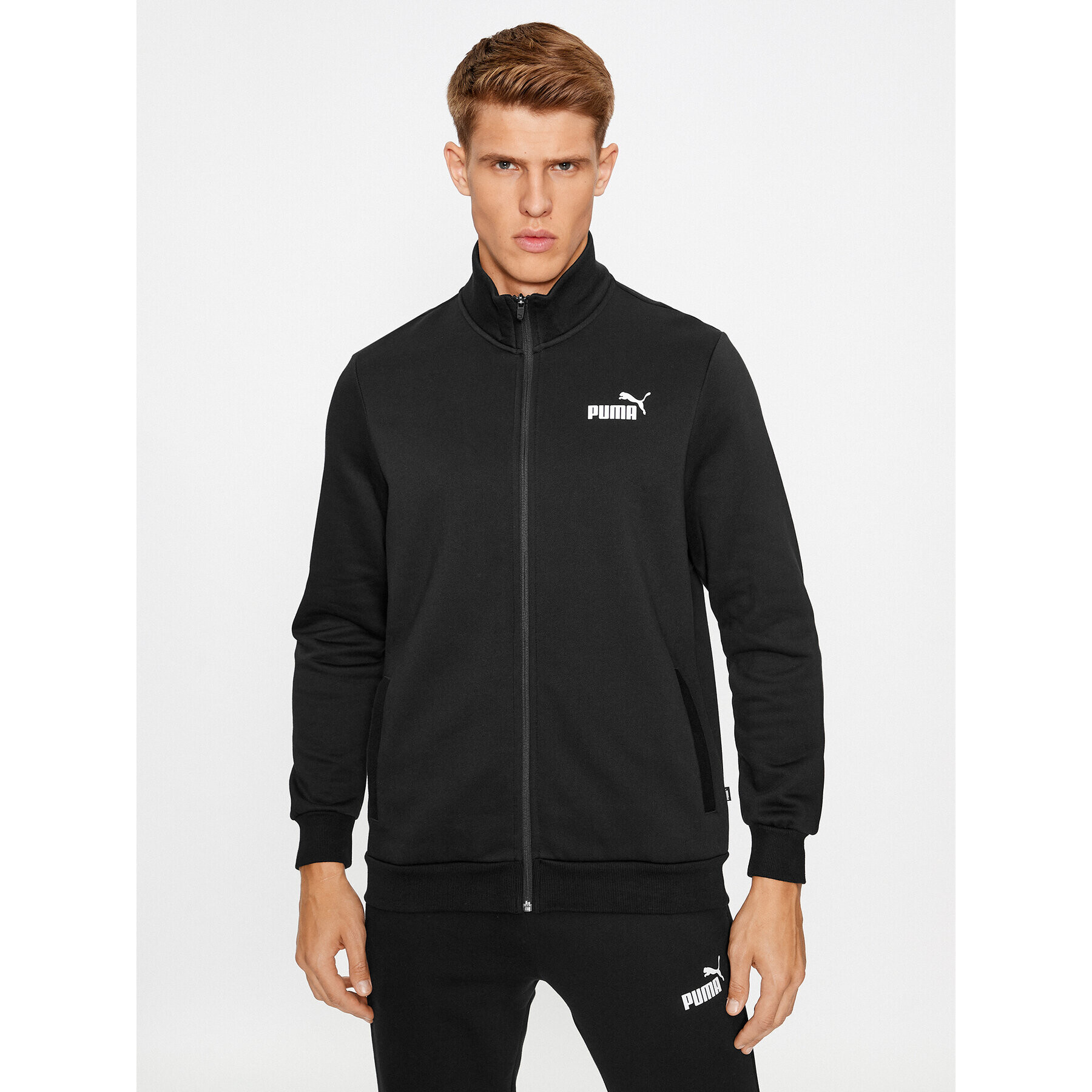 Puma Анцуг Clean Sweat Suit Fl 585841 Черен Regular Fit - Pepit.bg