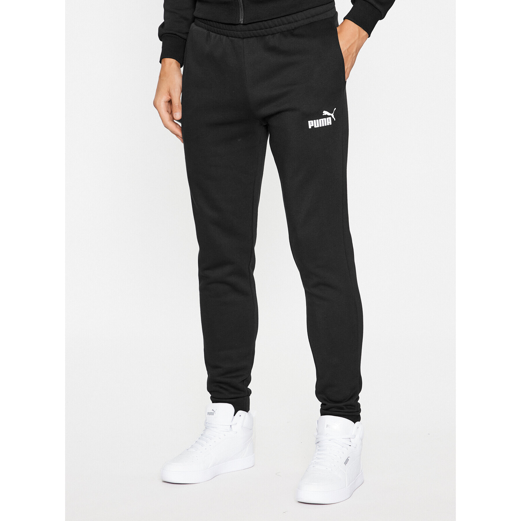 Puma Анцуг Clean Sweat Suit Fl 585841 Черен Regular Fit - Pepit.bg