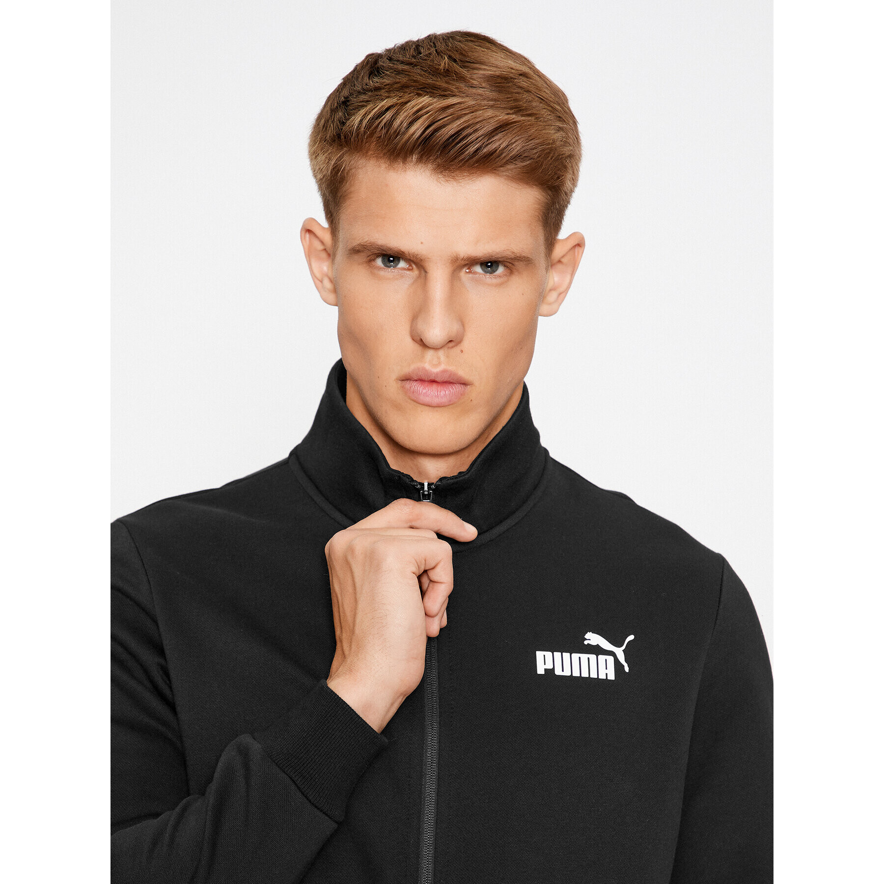 Puma Анцуг Clean Sweat Suit Fl 585841 Черен Regular Fit - Pepit.bg