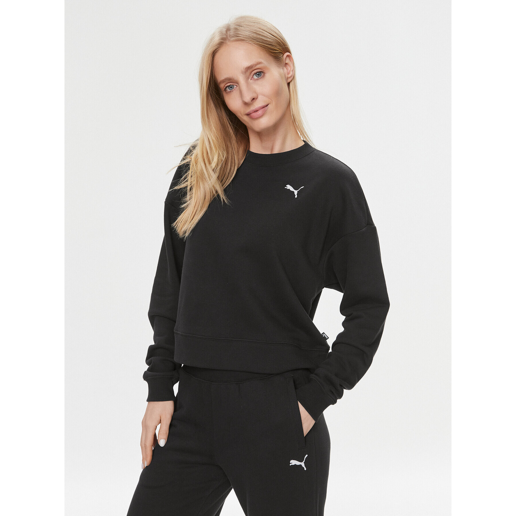 Puma Анцуг Loungewear 676089 Черен Relaxed Fit - Pepit.bg