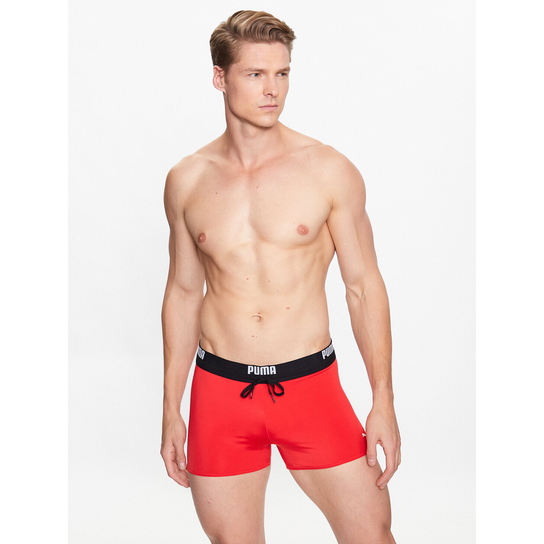 Puma Бански Logo 907657 Червен - Pepit.bg
