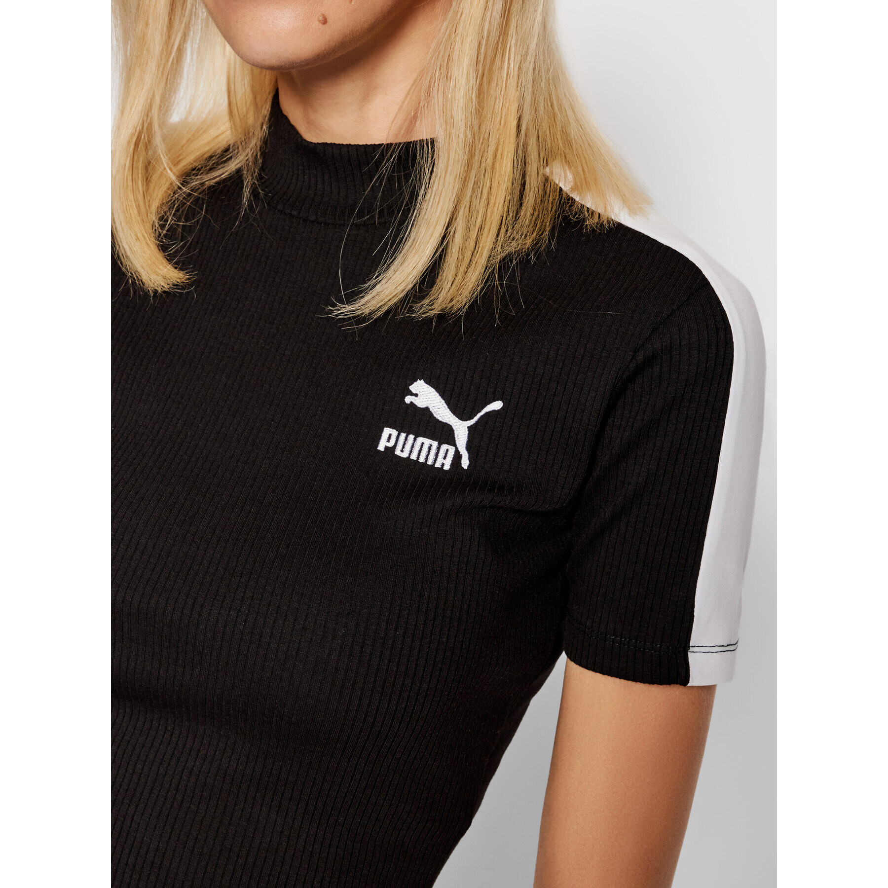 Puma Блуза Classics Mock Neck 530229 Черен Slim Fit - Pepit.bg