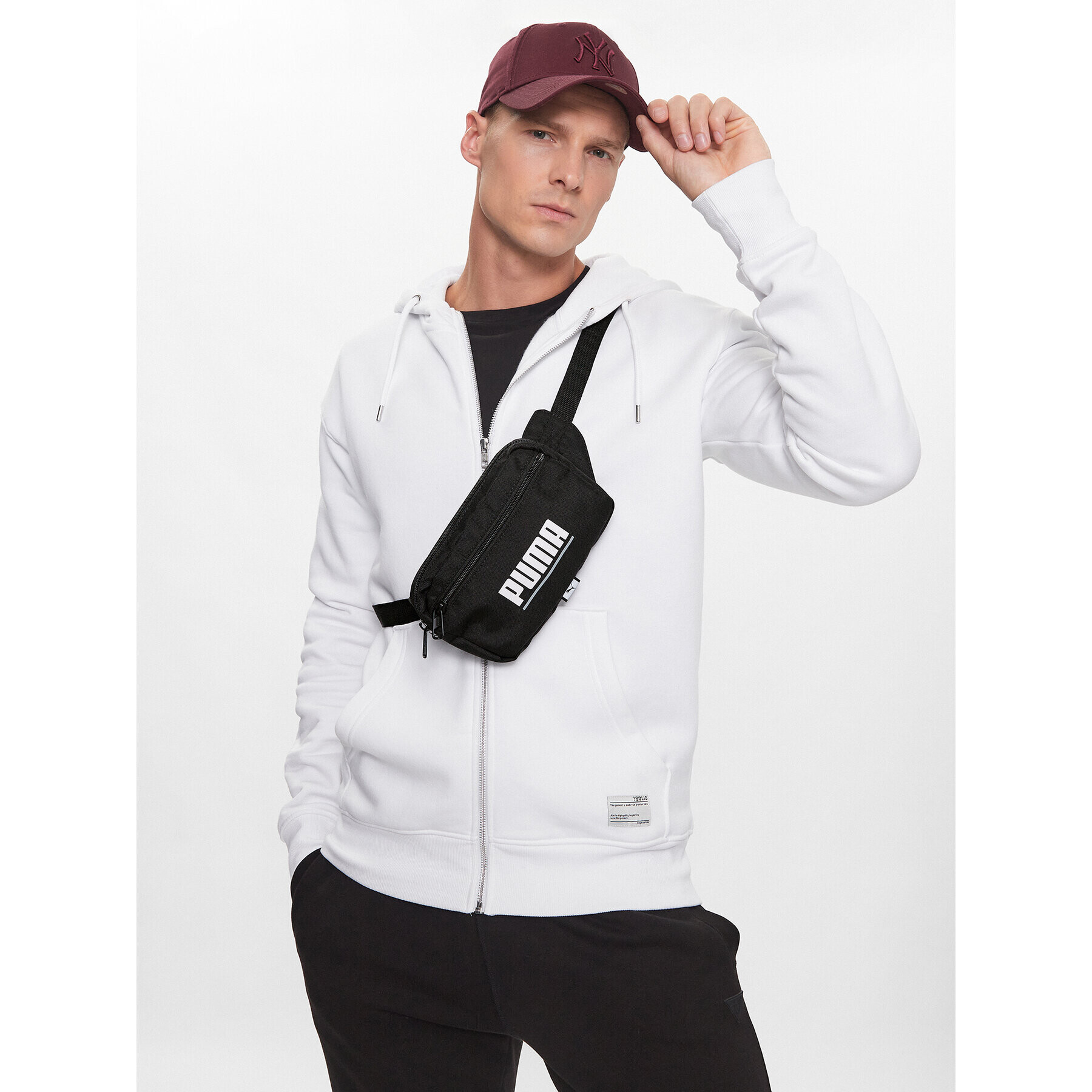 Puma Чанта за кръст Plus Waist Bag 079614 01 Черен - Pepit.bg