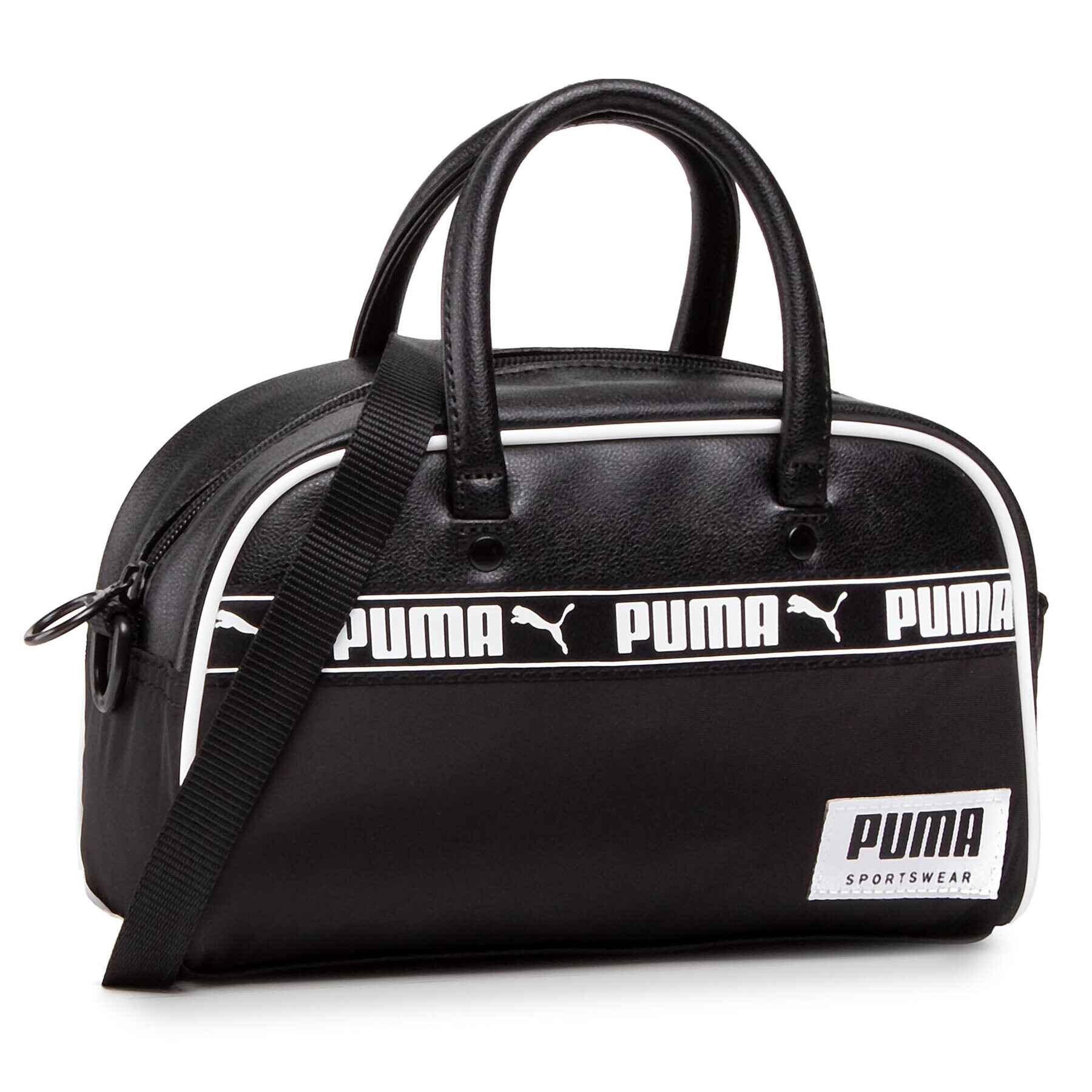 Puma Дамска чанта Campus Mini Grip Bag 077742 01 Черен - Pepit.bg