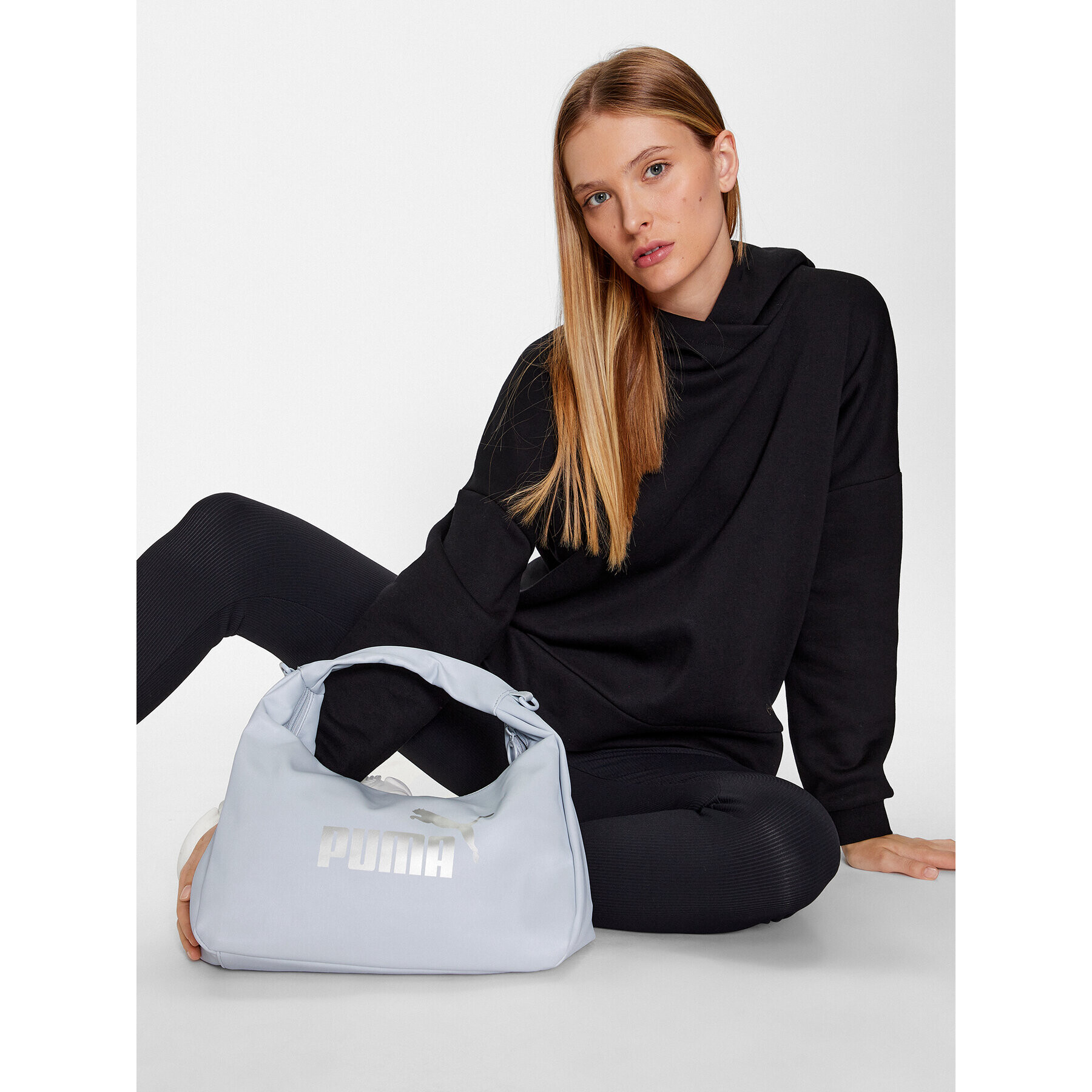 Puma Дамска чанта Core Up Hobo 079480 02 Син - Pepit.bg