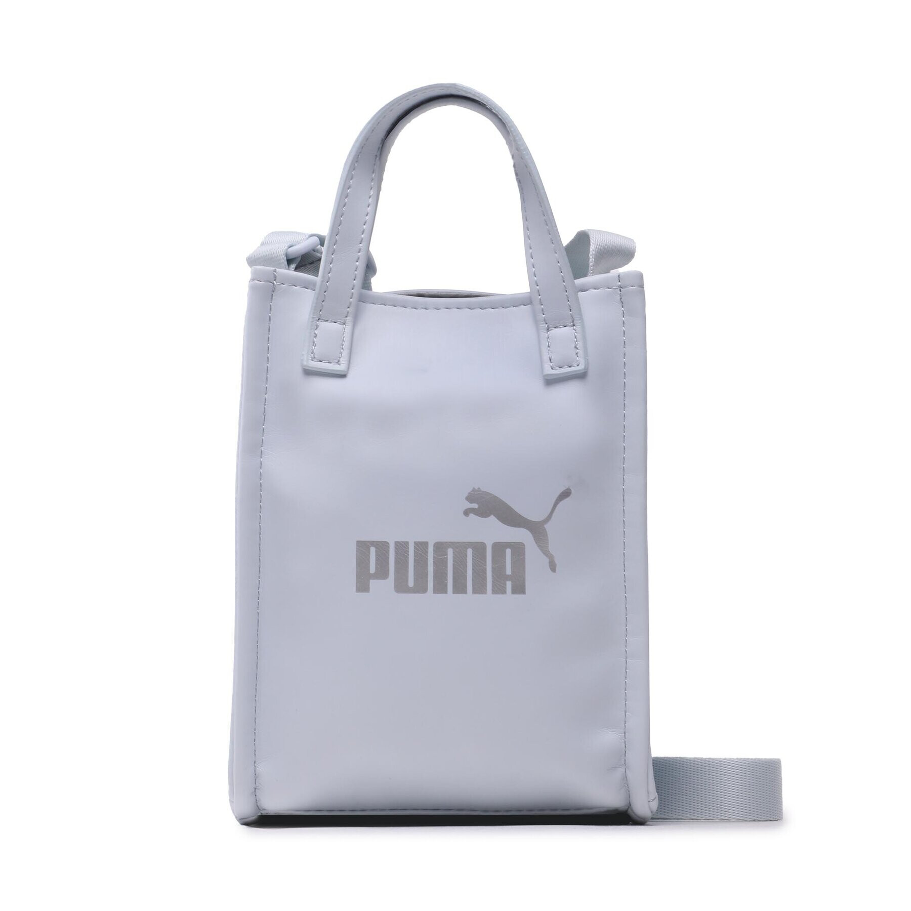 Puma Дамска чанта Core Up Mini Tote X-Bod 079482 02 Сив - Pepit.bg