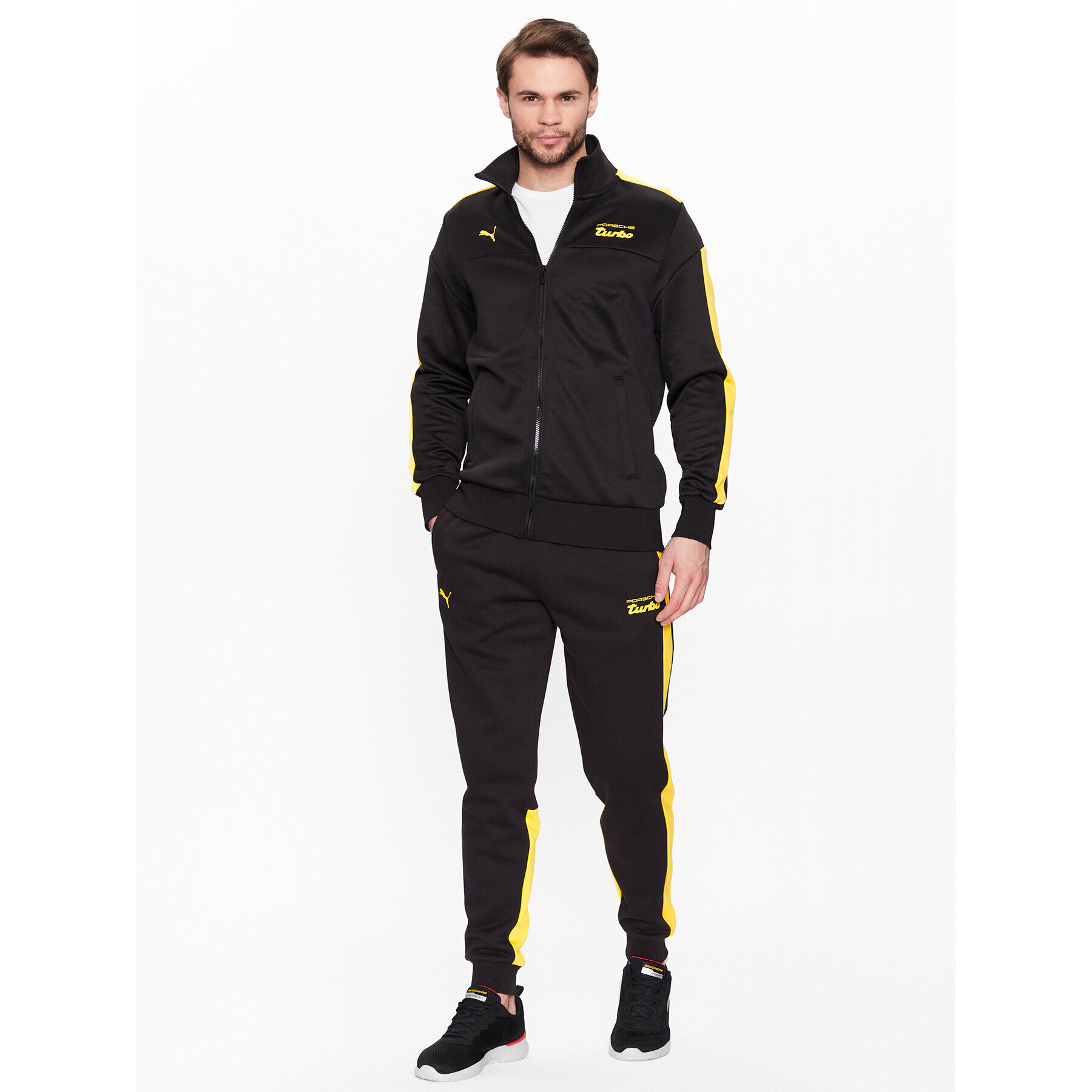Puma Долнище анцуг 538233 Черен Regular Fit - Pepit.bg