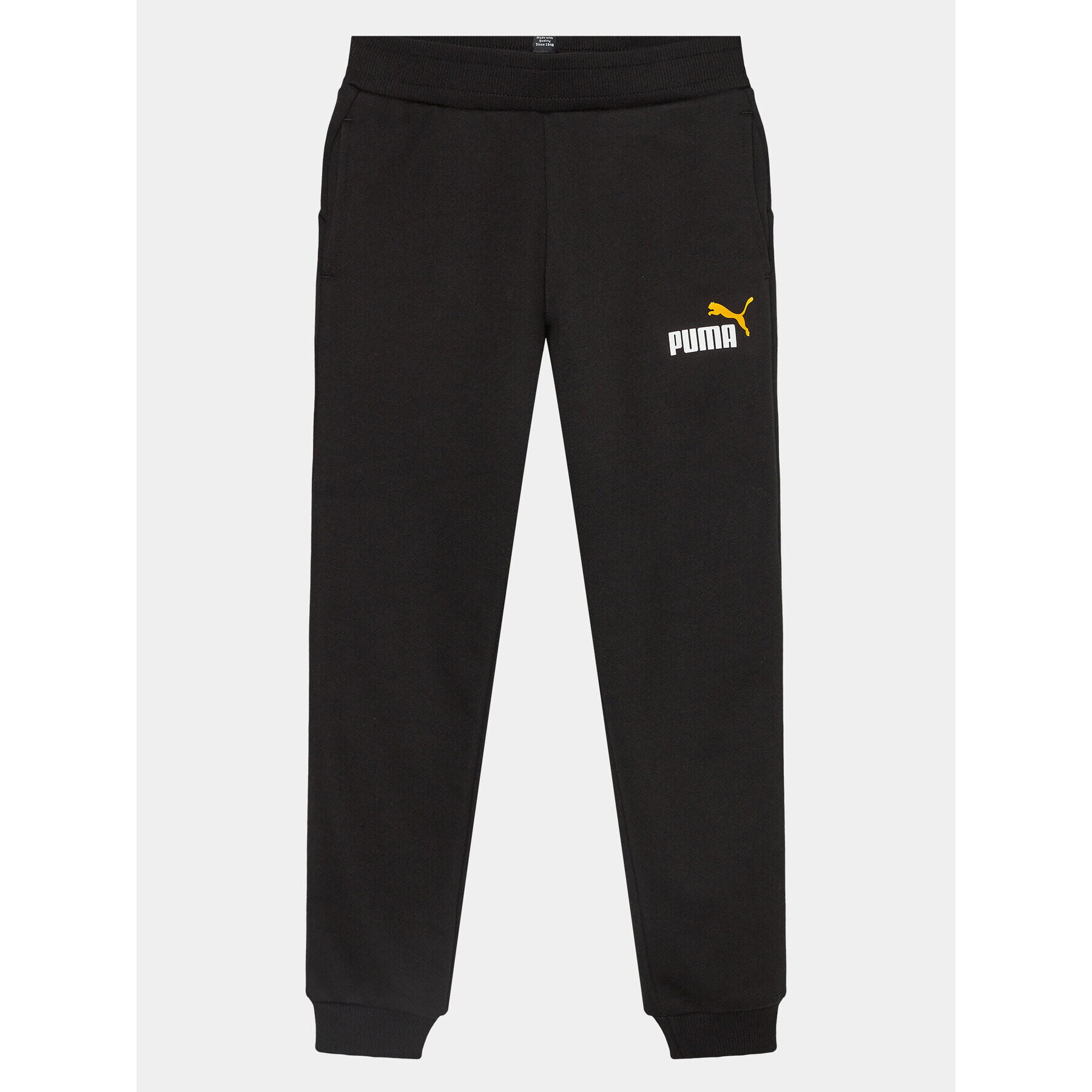 Puma Долнище анцуг Ess+ 2 Col Logo Pant 586988 Черен Regular Fit - Pepit.bg