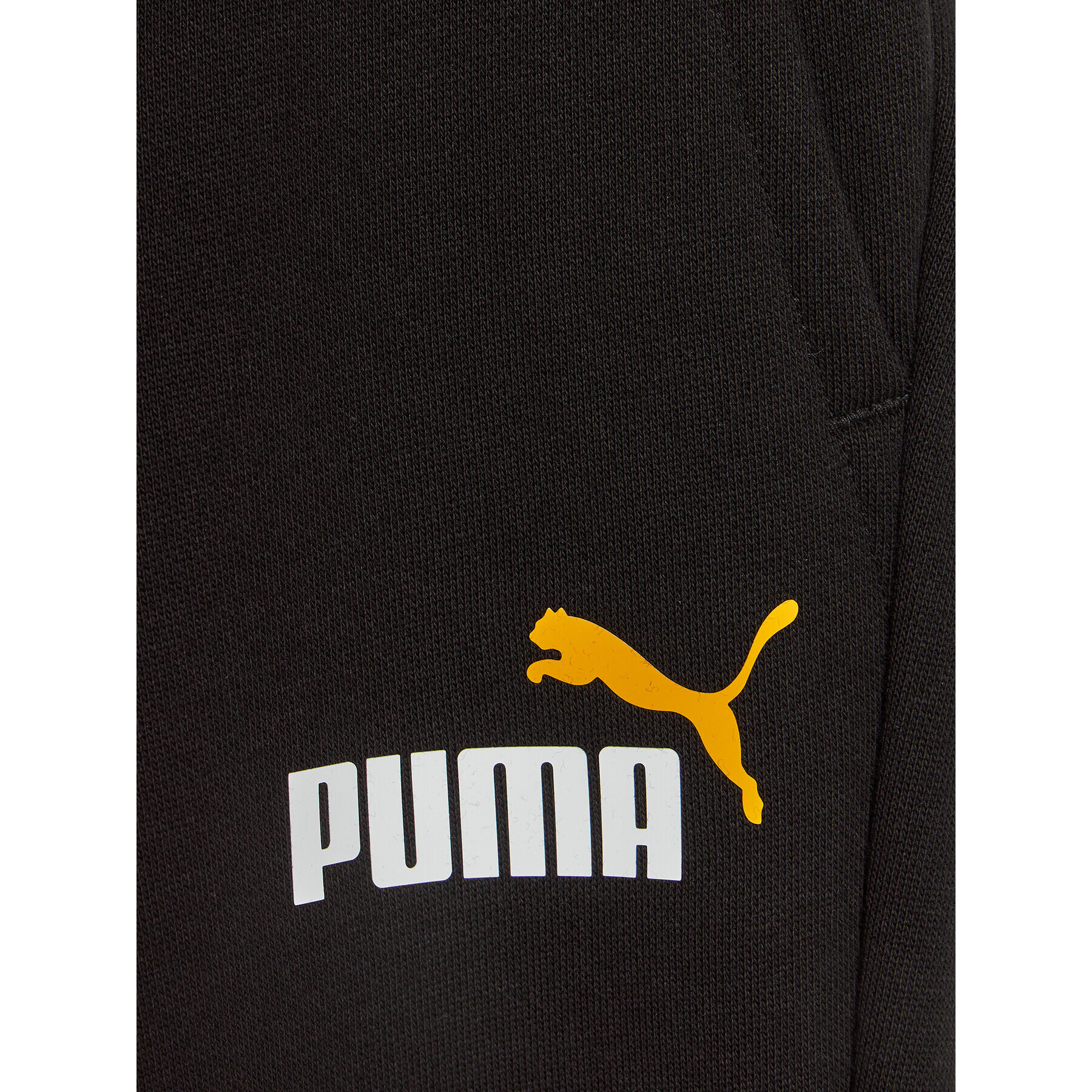 Puma Долнище анцуг Ess+ 2 Col Logo Pant 586988 Черен Regular Fit - Pepit.bg