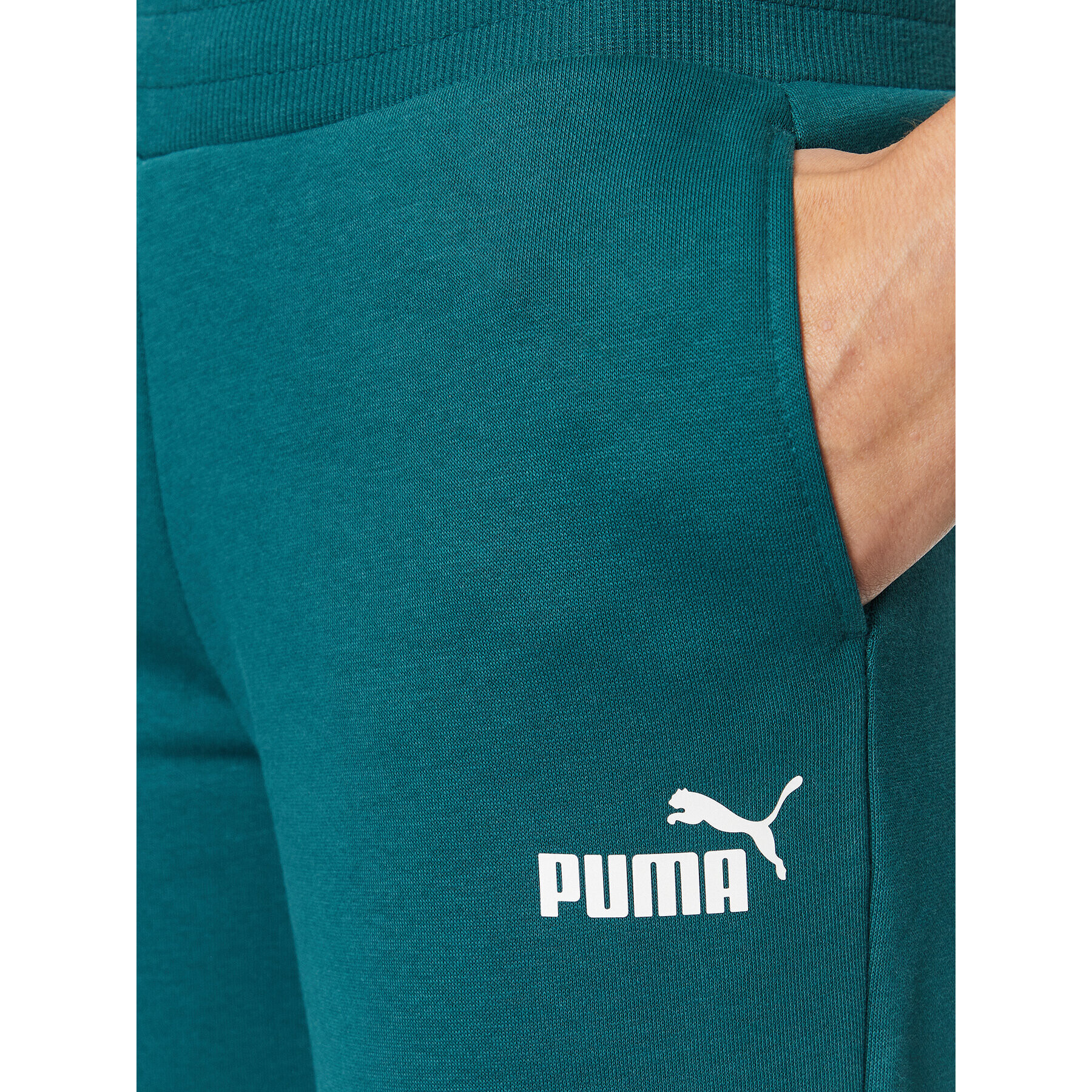 Puma Долнище анцуг Ess+ 676093 Зелен Regular Fit - Pepit.bg