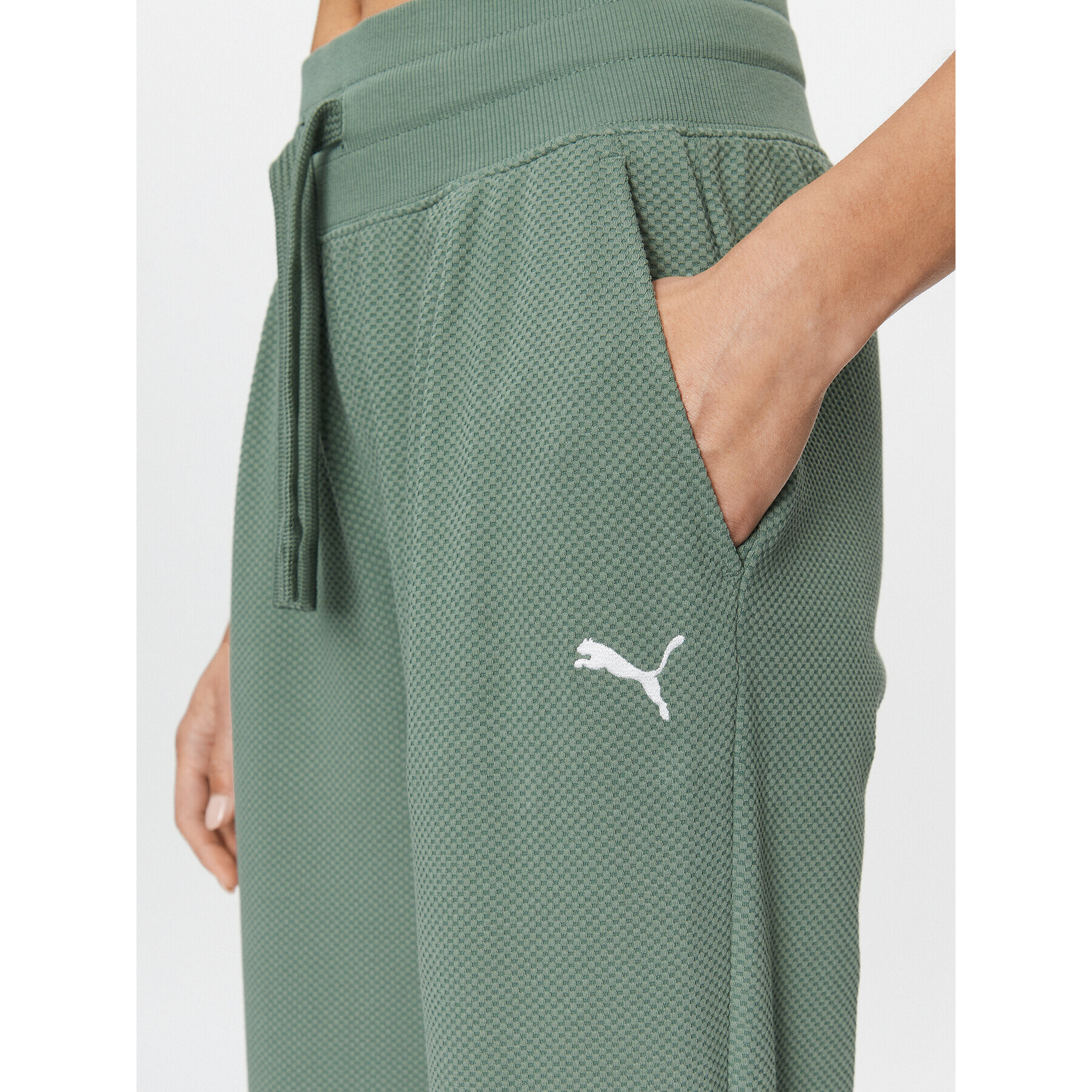 Puma Долнище анцуг Her 676007 Зелен Relaxed Fit - Pepit.bg