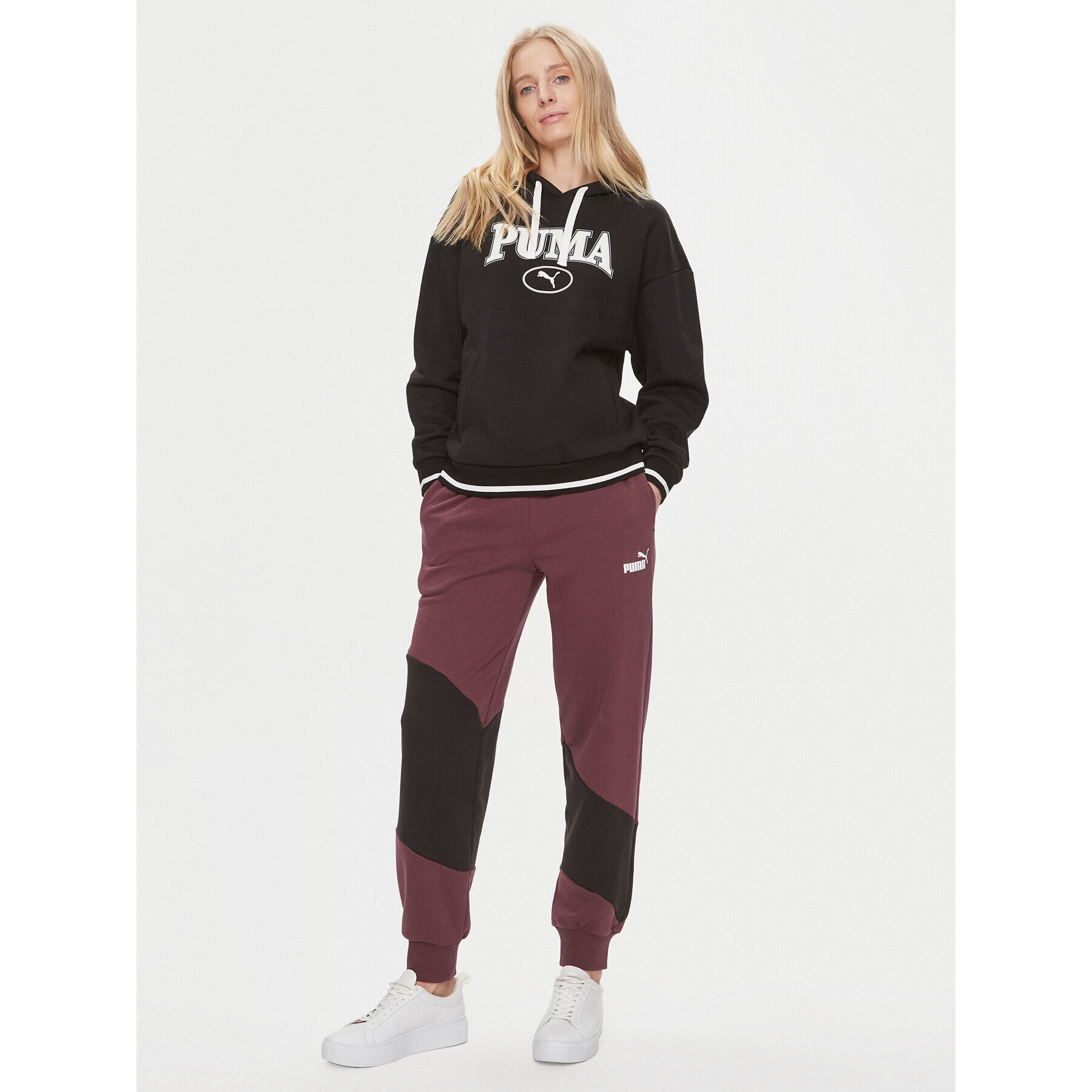 Puma Долнище анцуг Power Cat 673978 Бордо Regular Fit - Pepit.bg